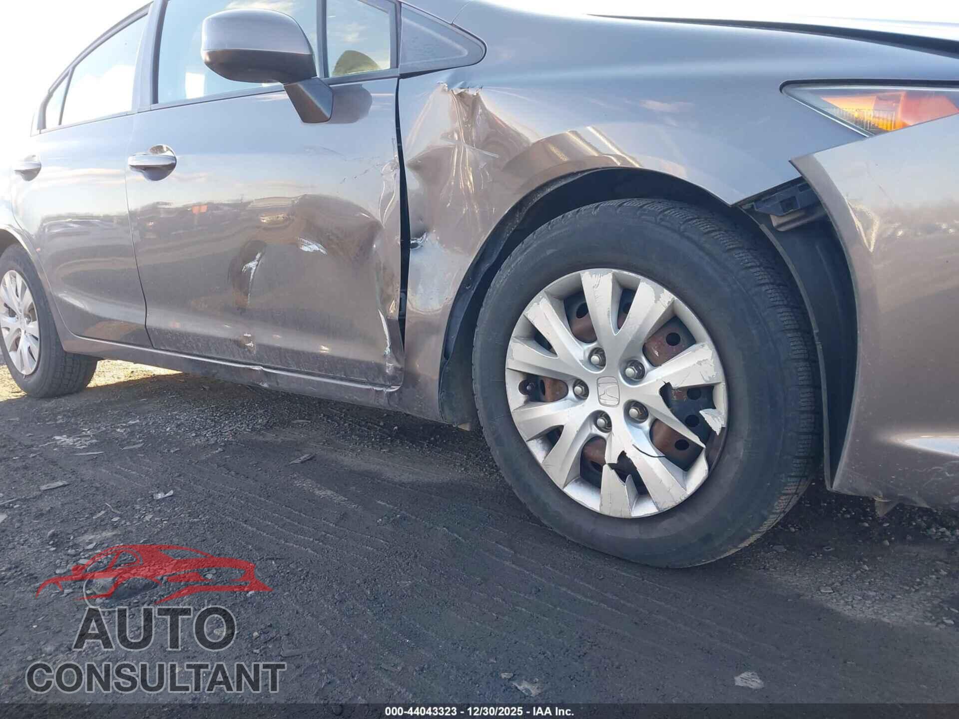 HONDA CIVIC 2012 - 19XFB2F59CE356316