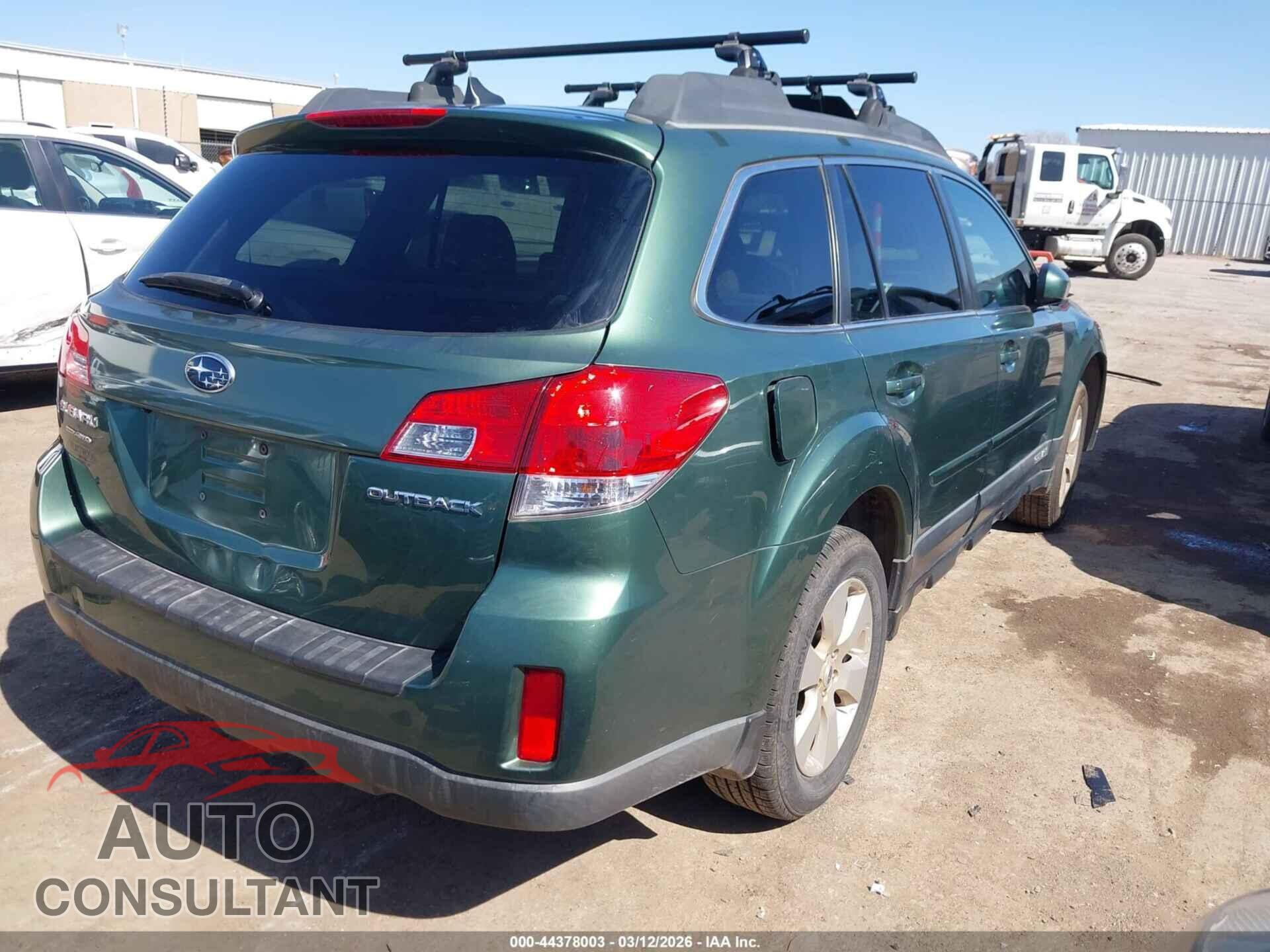 SUBARU OUTBACK 2012 - 4S4BRCKC8C3276920
