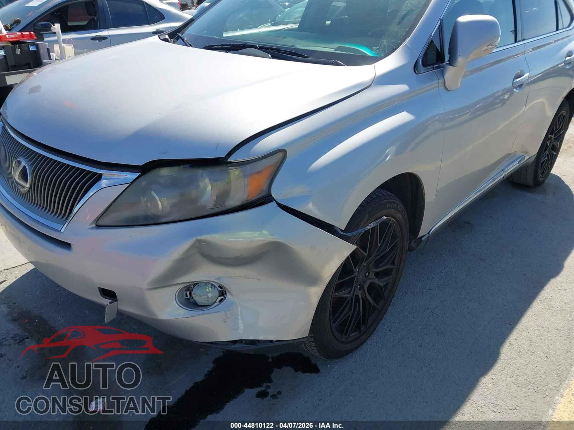 LEXUS RX 450H 2010 - JTJBC1BA2A2007398