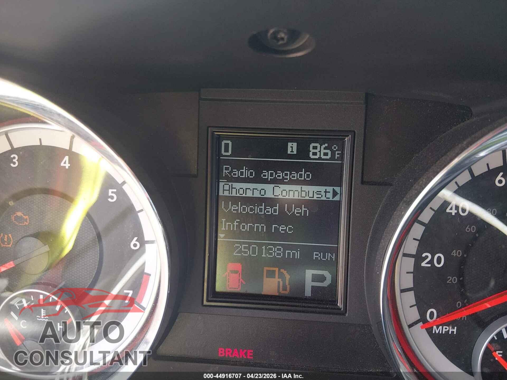 DODGE DURANGO 2011 - 1D4RE2GG8BC674747