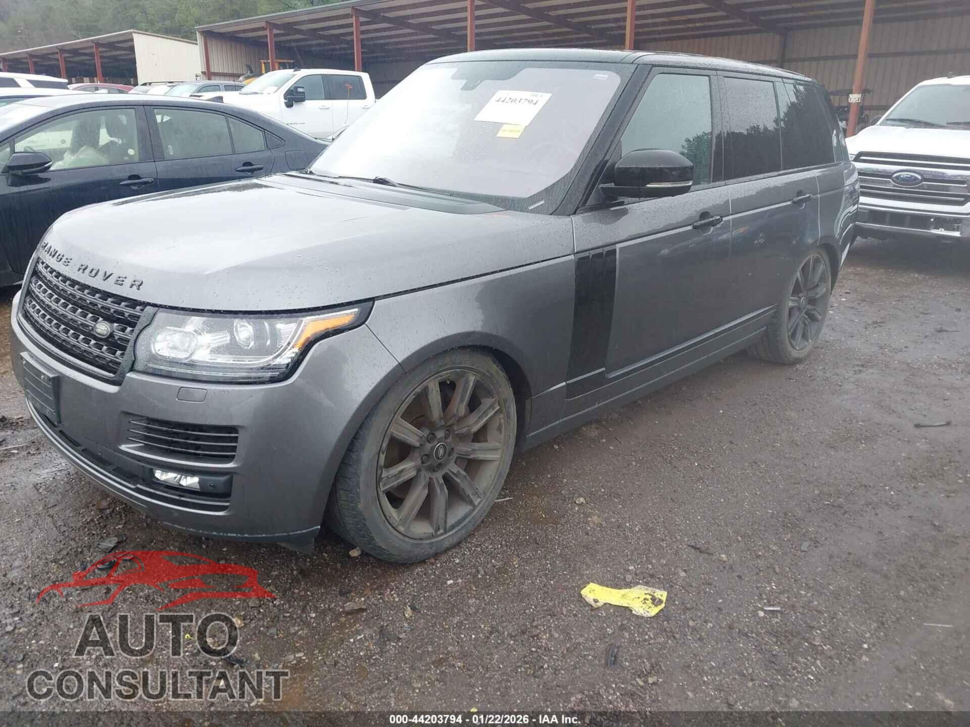 LAND ROVER RANGE ROVER 2016 - SALGS2VF0GA238266