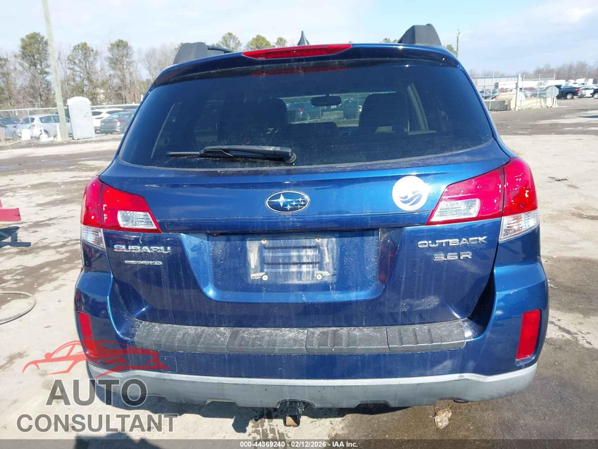 SUBARU OUTBACK 2011 - 4S4BRDKC4B2438309