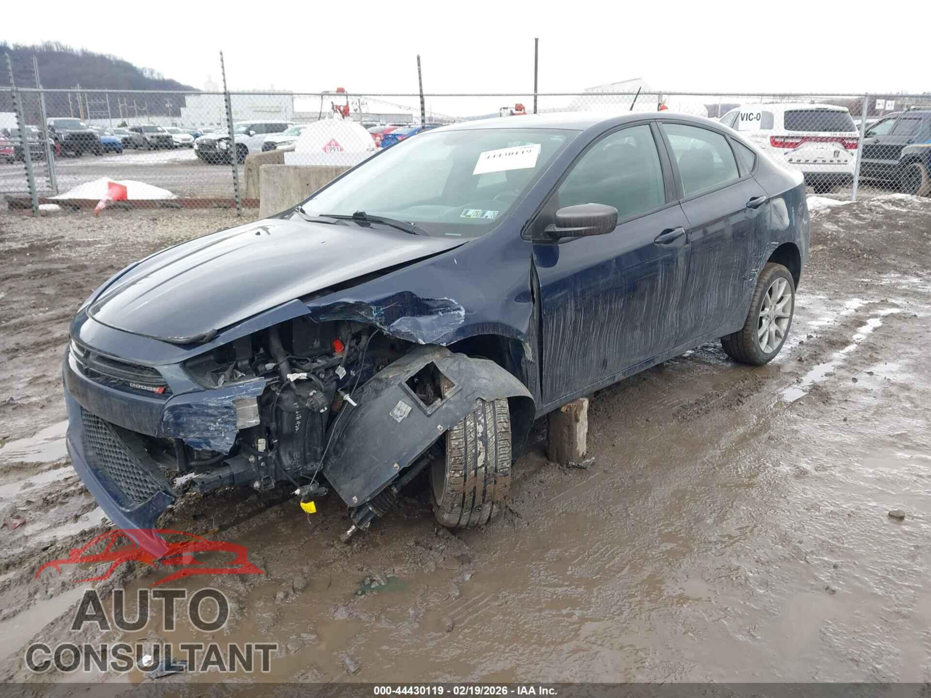 DODGE DART 2013 - 1C3CDFBH6DD343907