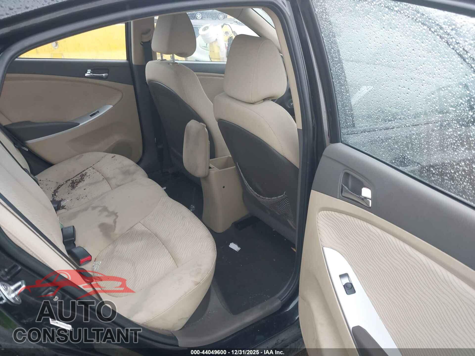 HYUNDAI ACCENT 2012 - KMHCU4AE6CU108828