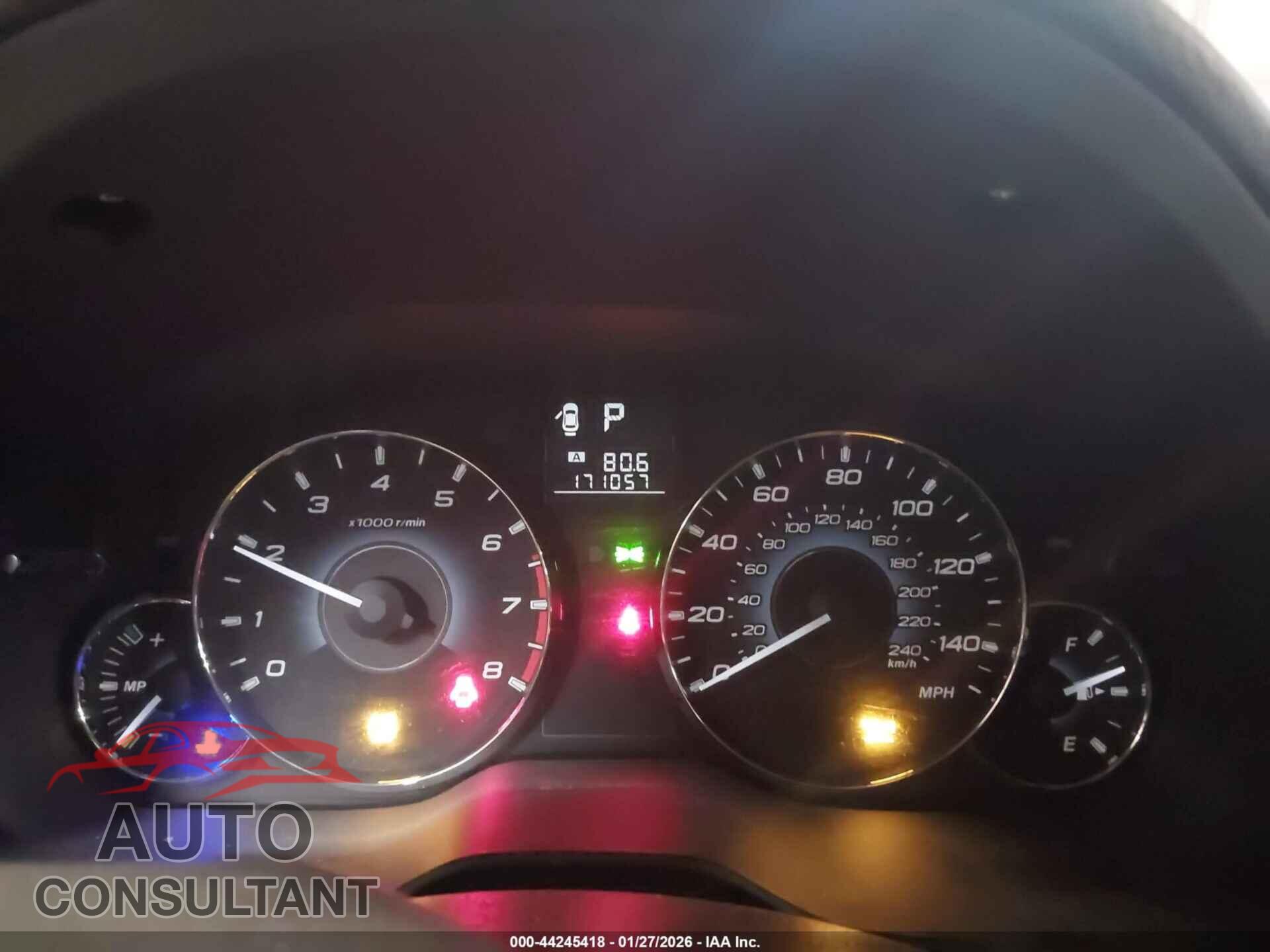 SUBARU OUTBACK 2010 - 4S4BRBCC4A3336763