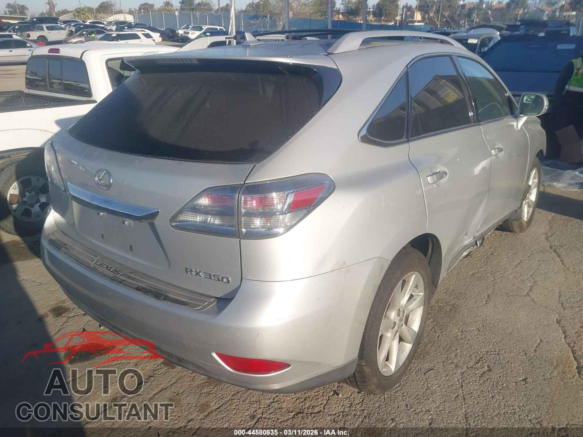 LEXUS RX 350 2012 - 2T2ZK1BA0CC065904