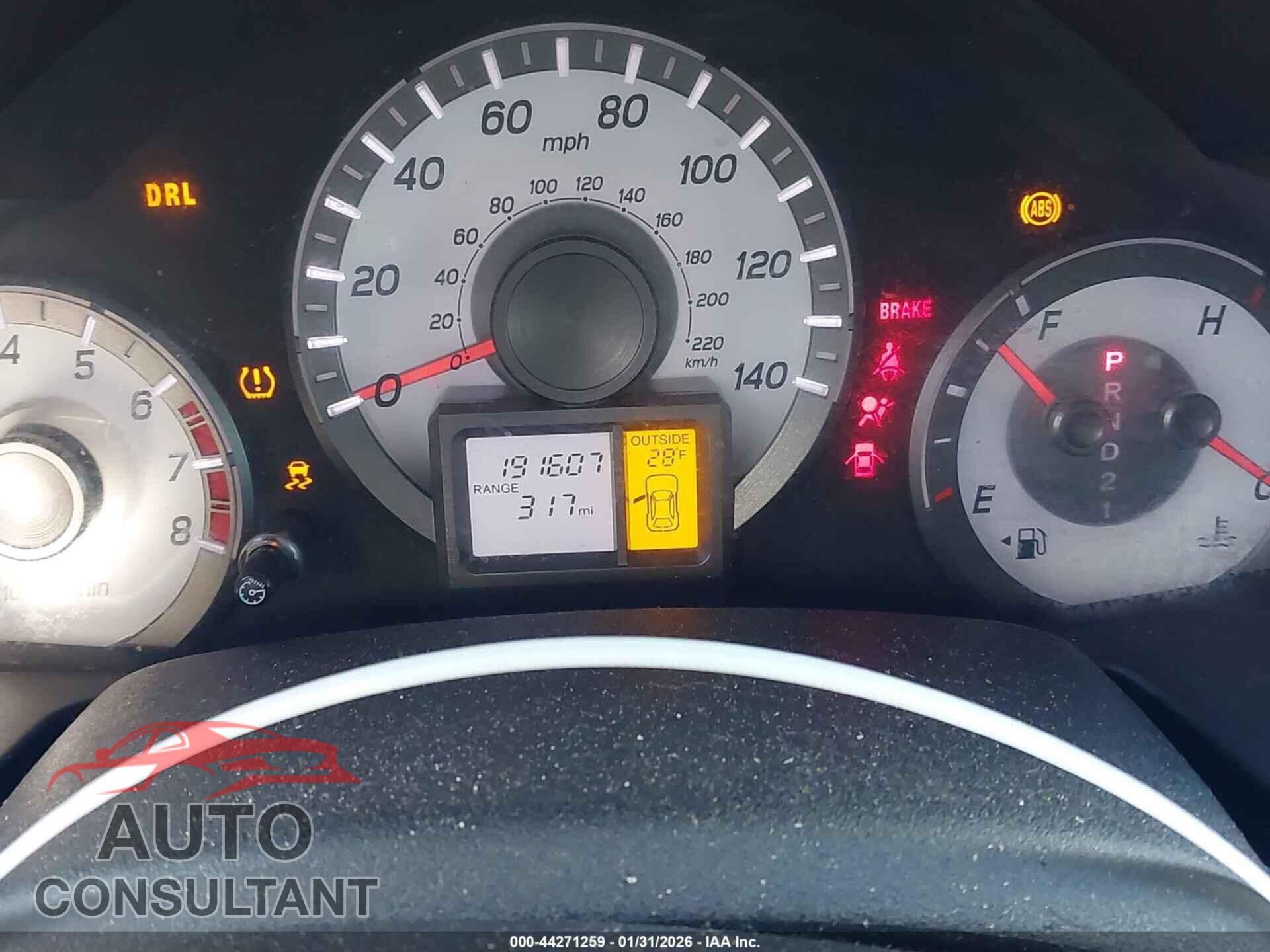 HONDA PILOT 2012 - 5FNYF3H51CB011033