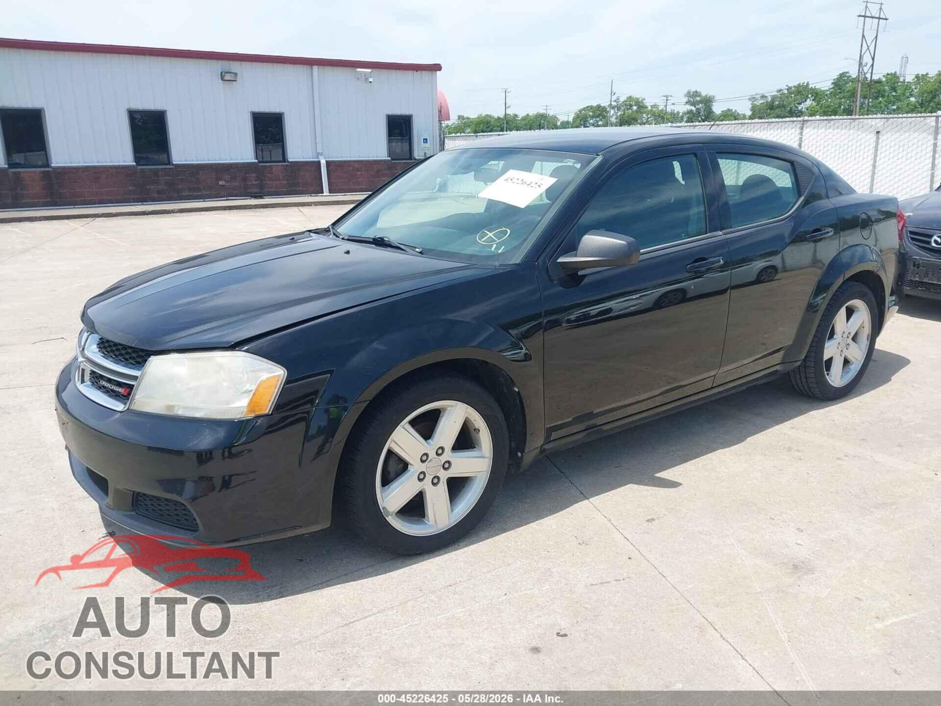 DODGE AVENGER 2013 - 1C3CDZAB6DN644458