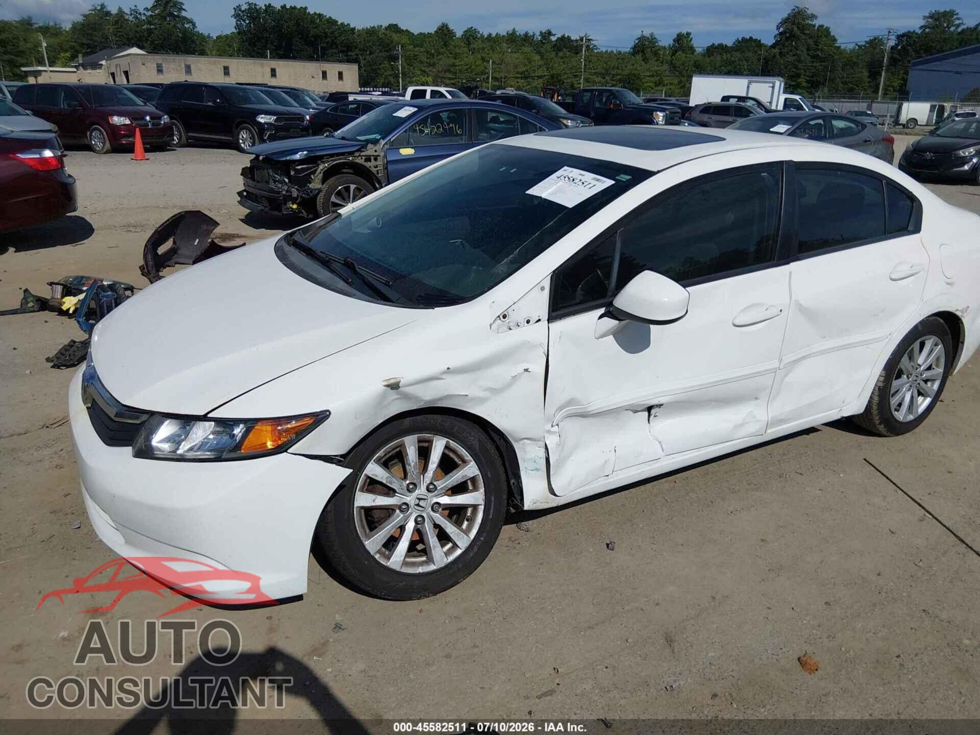 HONDA CIVIC 2012 - 2HGFB2F90CH556543