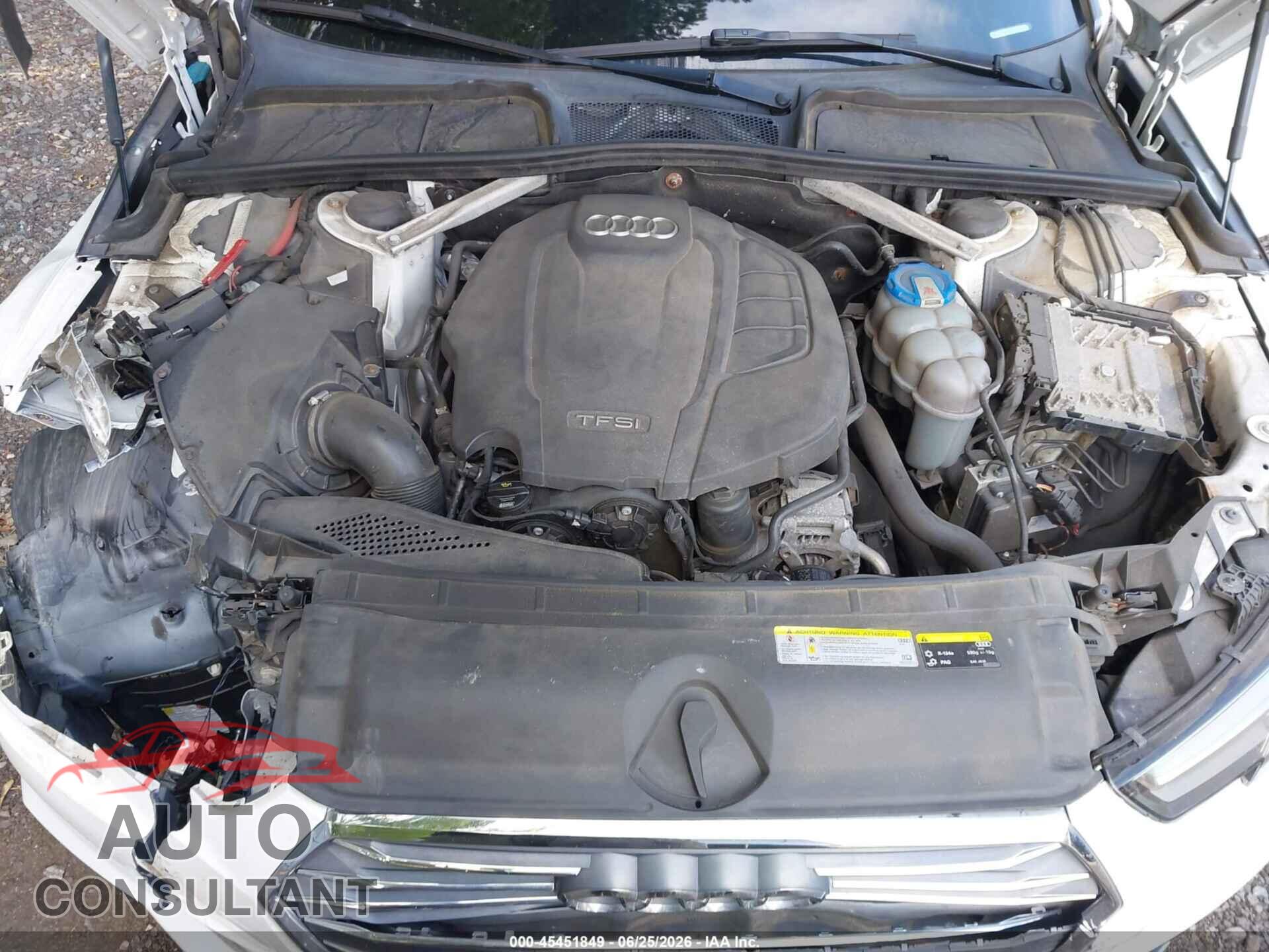 AUDI A4 2017 - WAUDNAF40HN054591