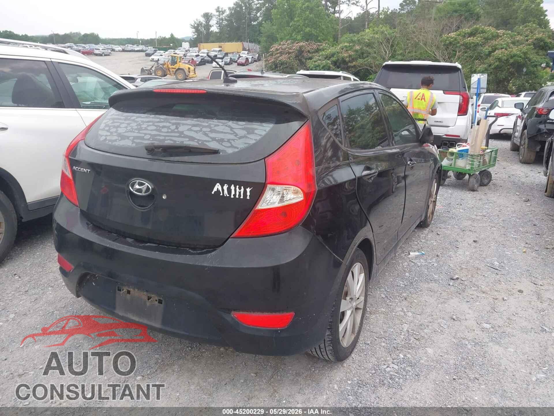 HYUNDAI ACCENT 2012 - KMHCU5AE9CU039879