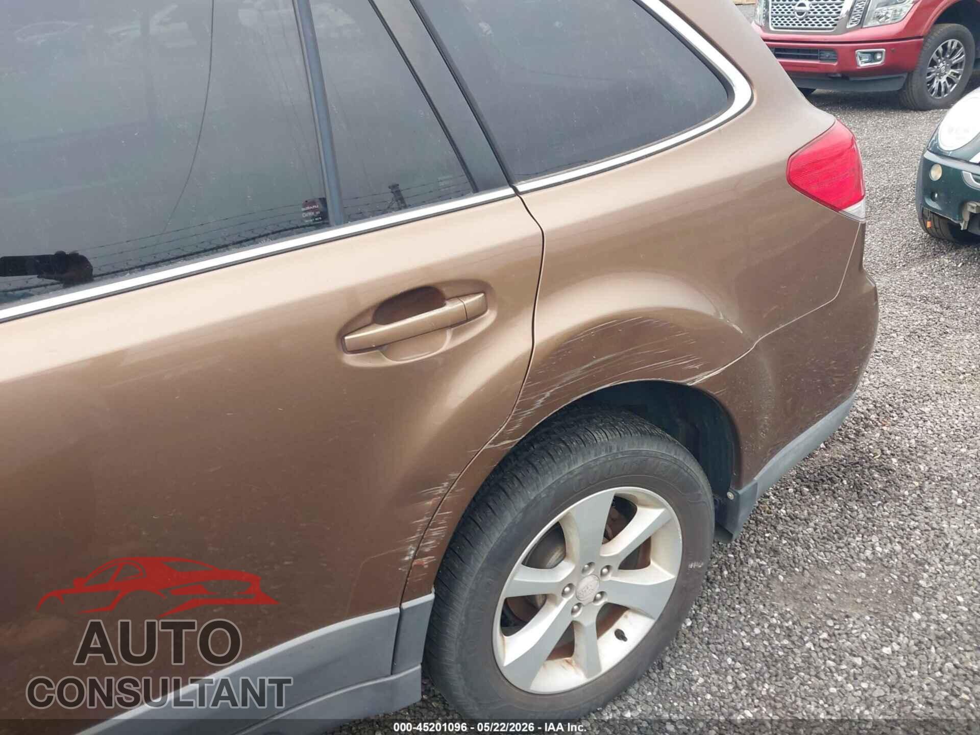 SUBARU OUTBACK 2013 - 4S4BRCCC8D3258384