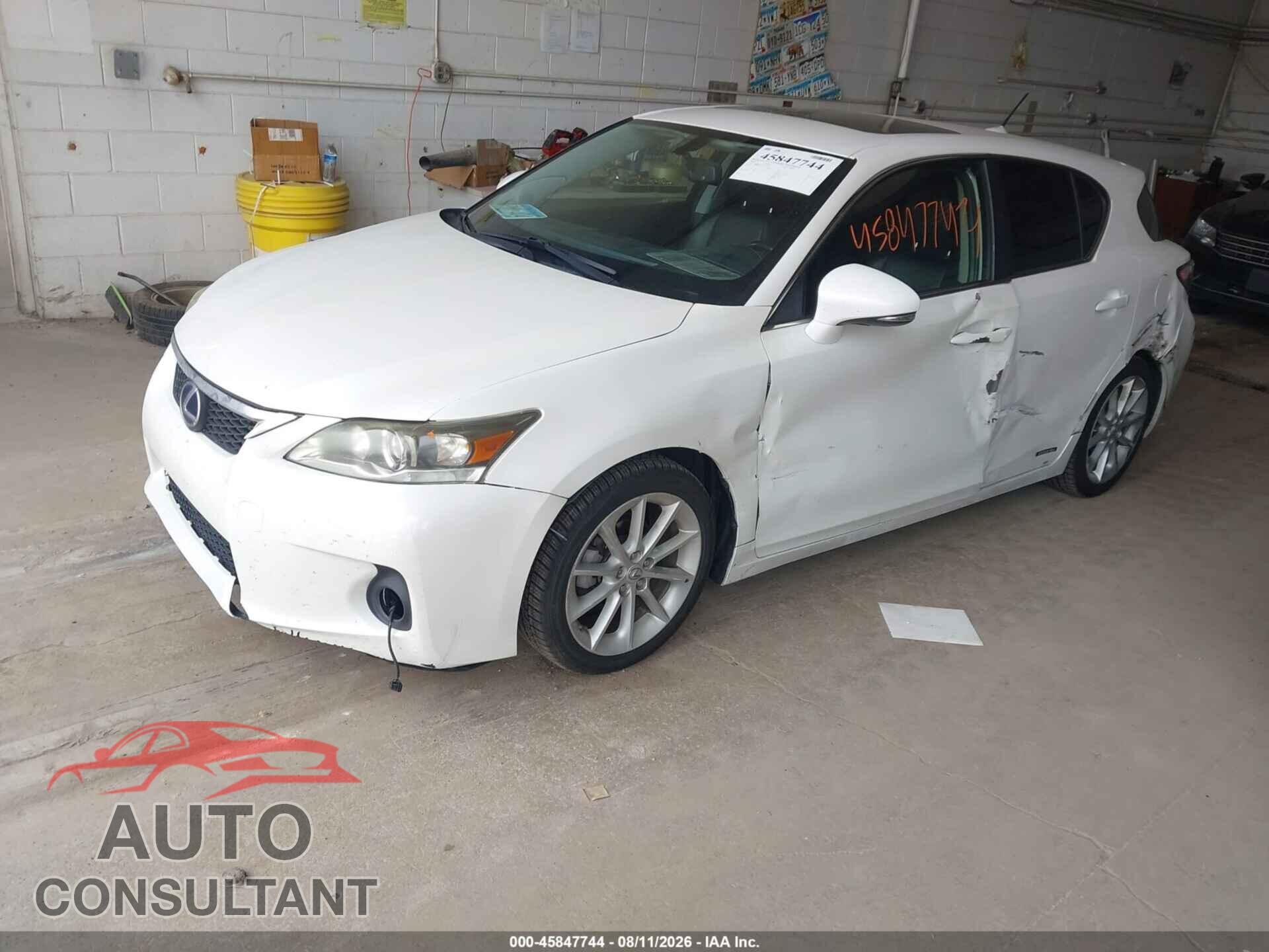 LEXUS CT 200H 2012 - JTHKD5BH2C2054131