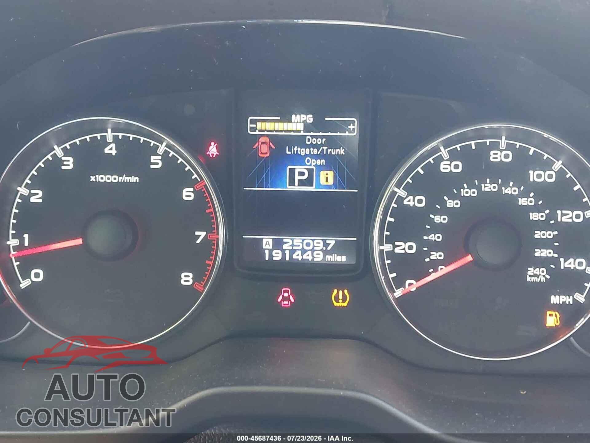 SUBARU OUTBACK 2014 - 4S4BRBLC8E3209245