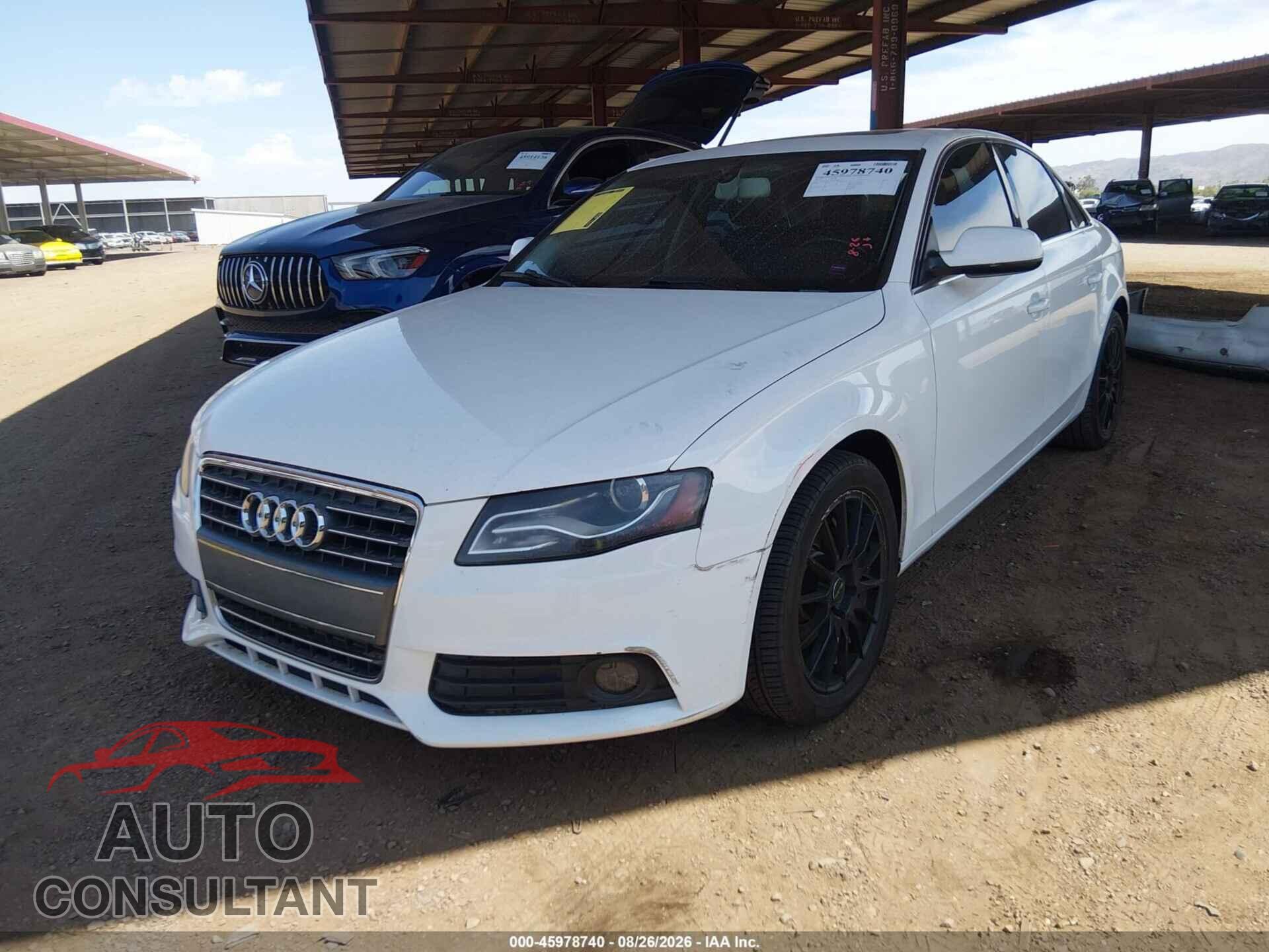 AUDI A4 2012 - WAUAFAFL5CA116008
