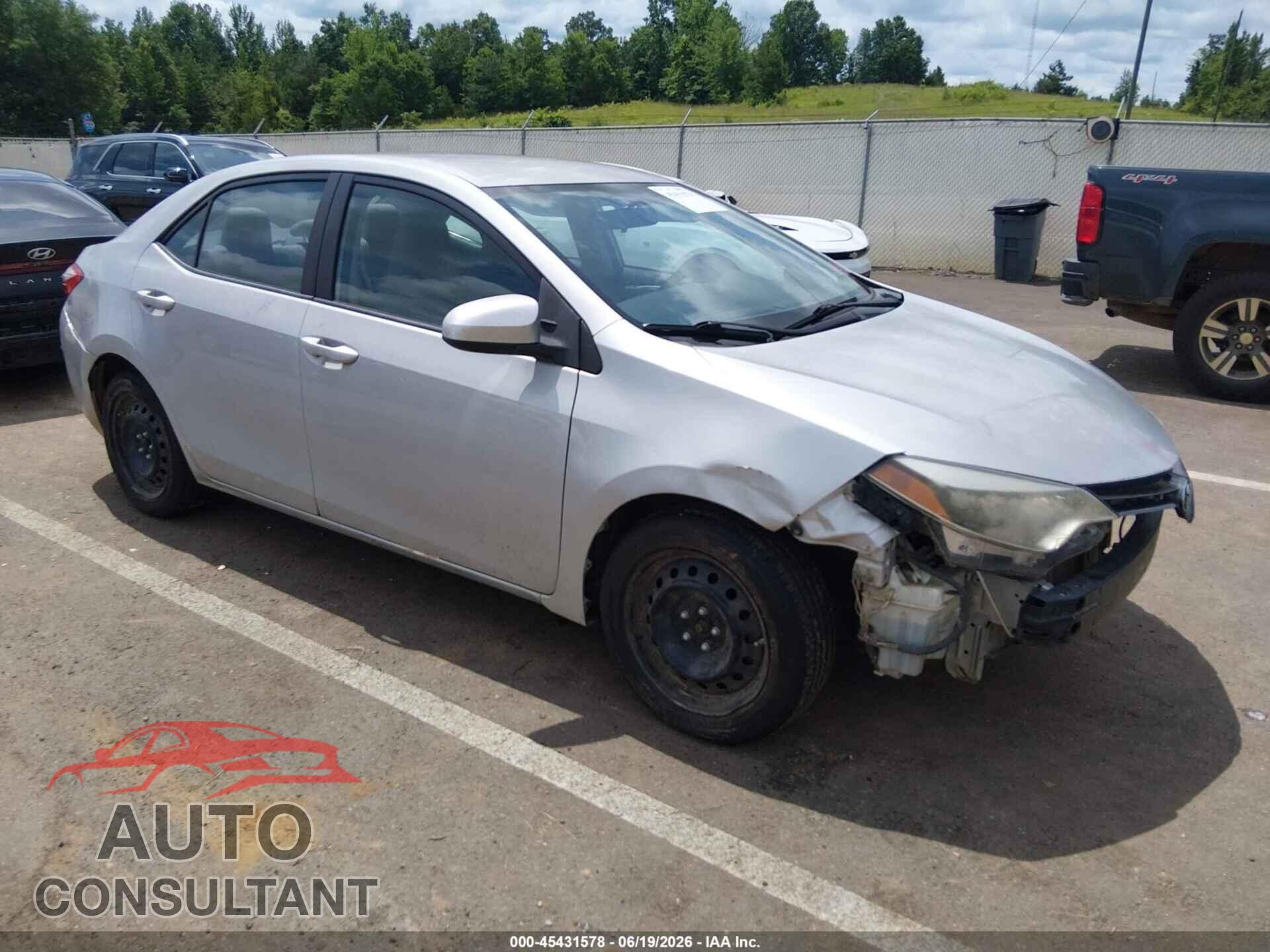 TOYOTA COROLLA 2015 - 2T1BURHE6FC347364