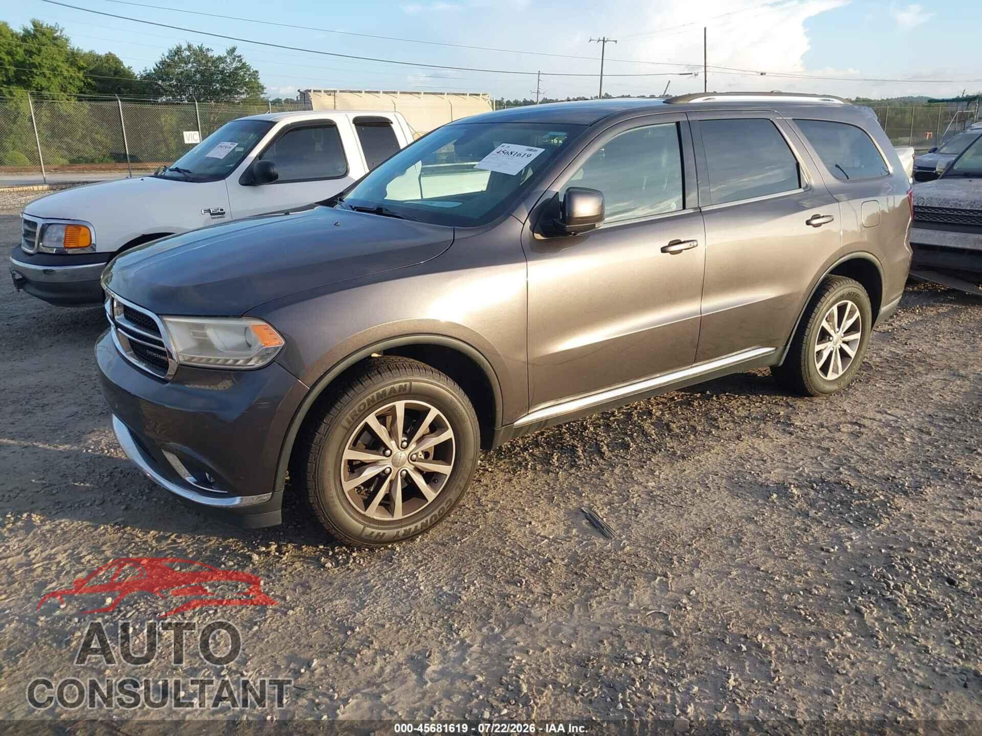 DODGE DURANGO 2016 - 1C4RDJDG3GC455782