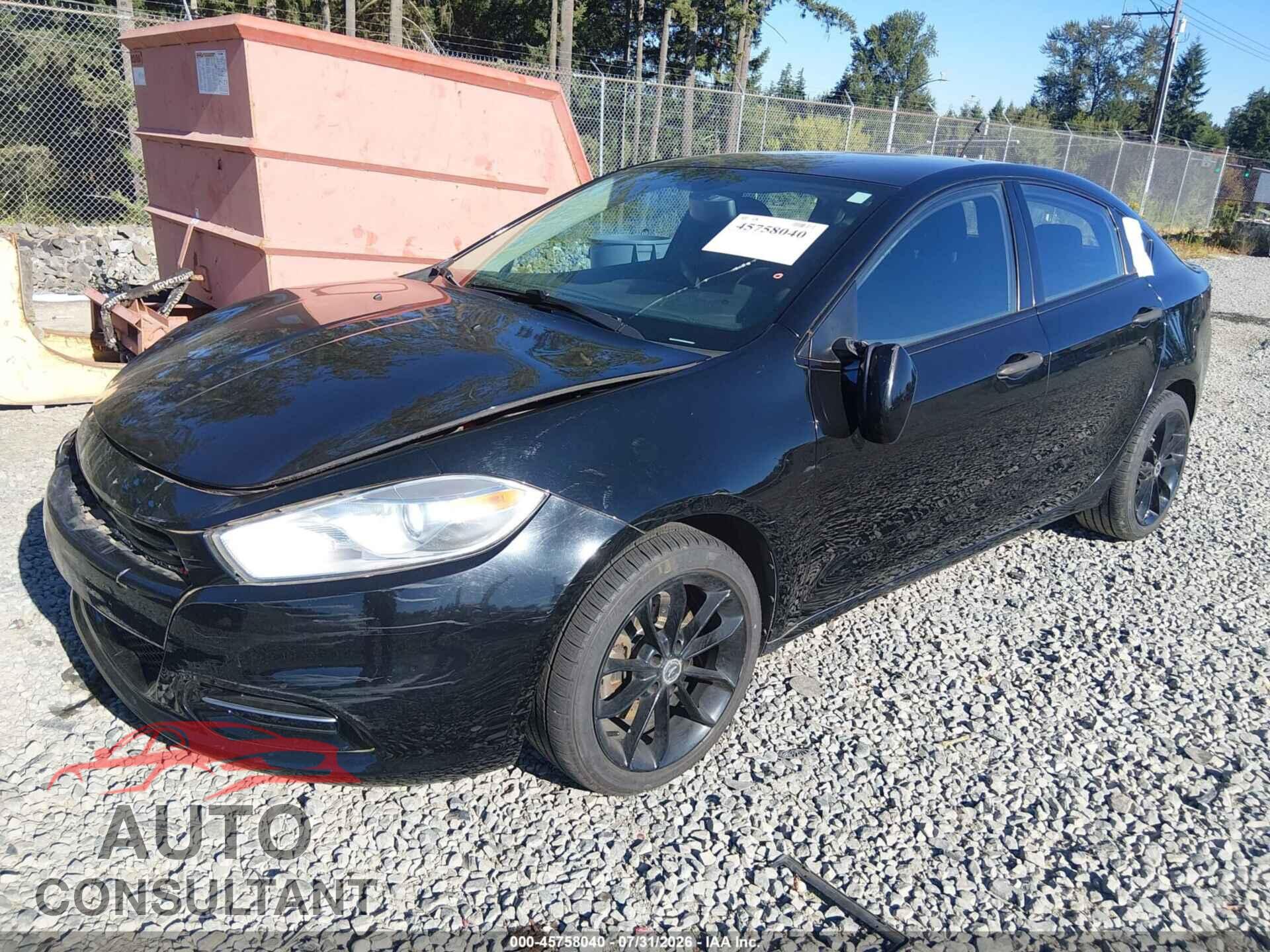DODGE DART 2013 - 1C3CDFAAXDD247167