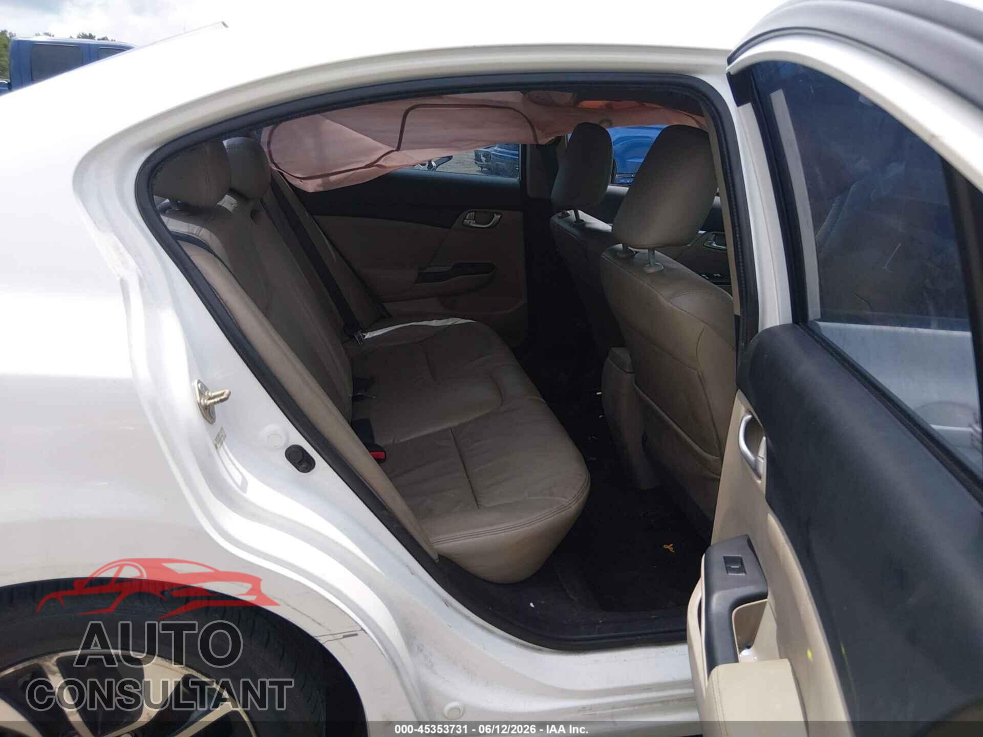 HONDA CIVIC 2013 - 19XFB2F95DE062836