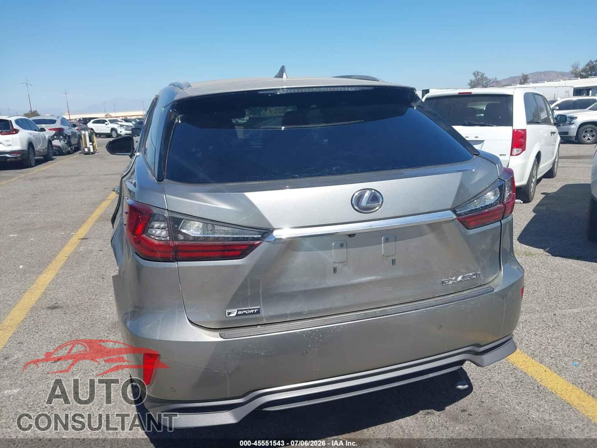 LEXUS RX 2019 - 2T2BGMCA2KC037586