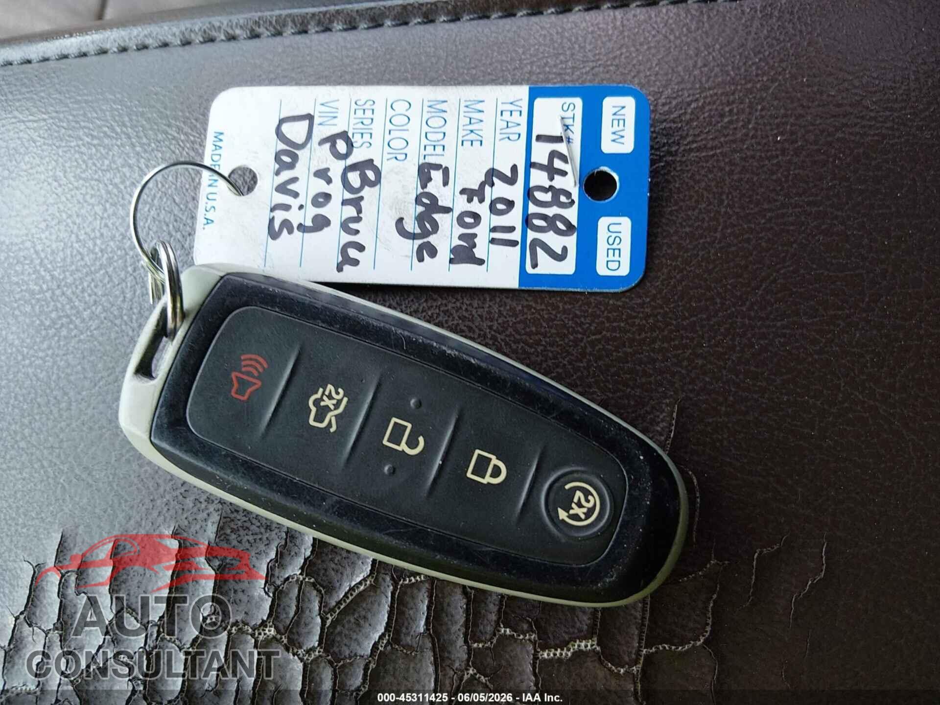 FORD EDGE 2011 - 2FMDK4KC8BBA71292
