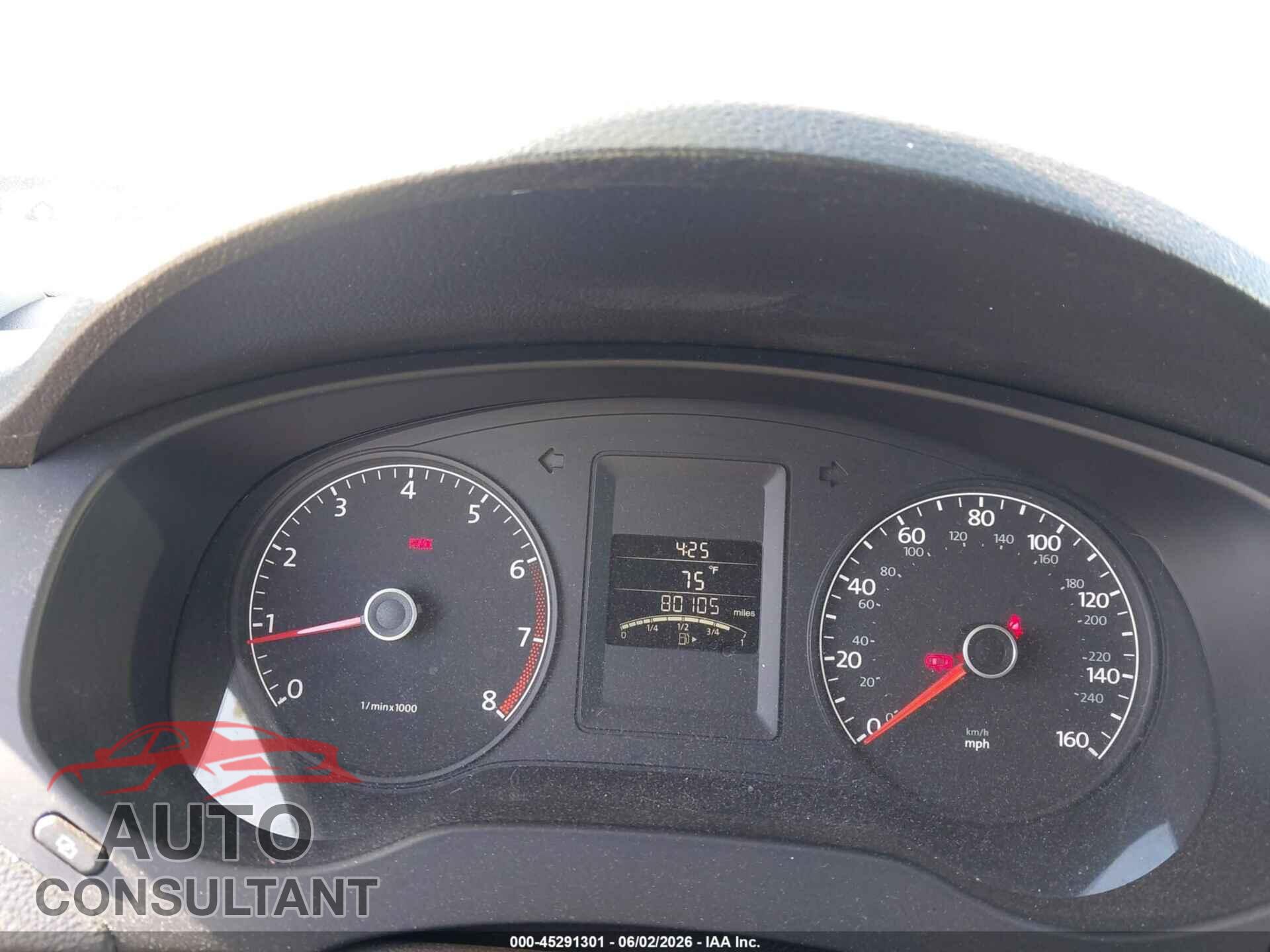 VOLKSWAGEN JETTA 2012 - 3VW1K7AJ8CM305985