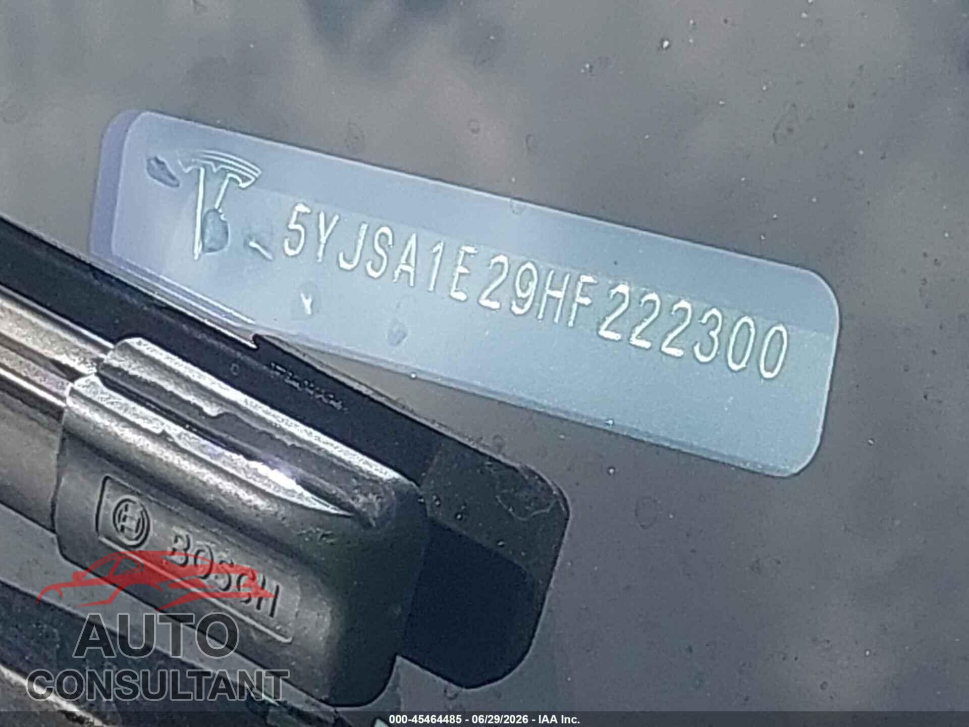 TESLA MODEL S 2017 - 5YJSA1E29HF222300