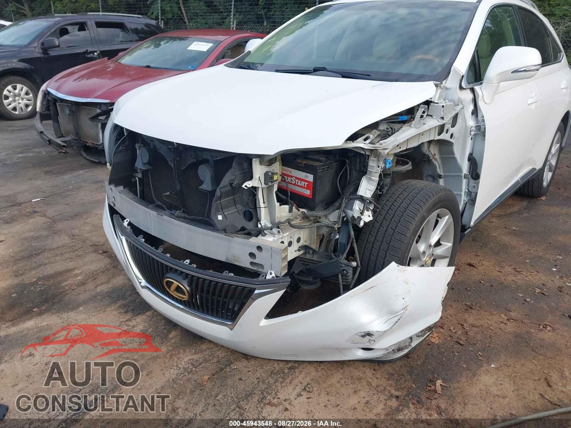LEXUS RX 350 2012 - 2T2ZK1BA0CC080225