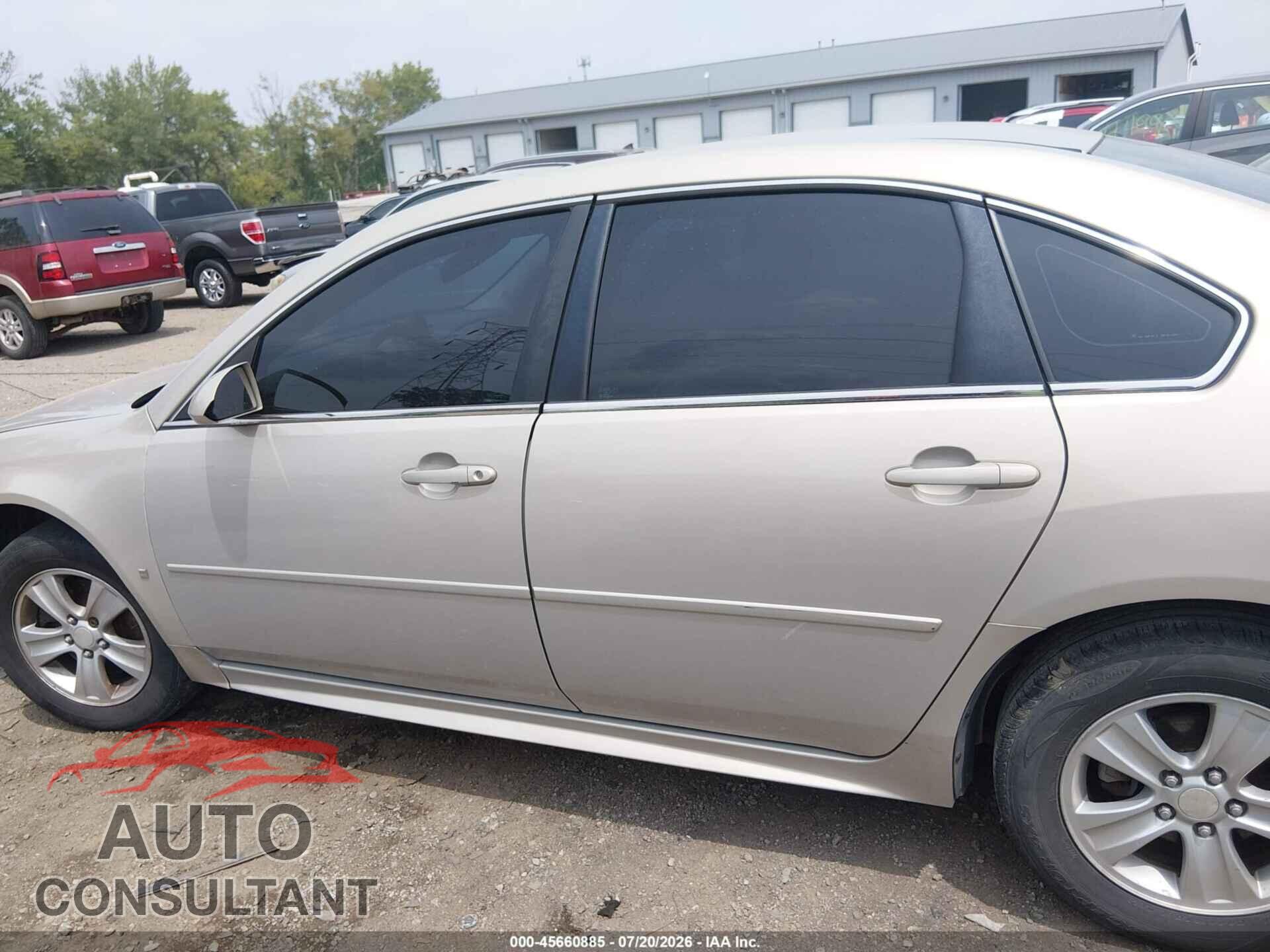 CHEVROLET IMPALA 2012 - 2G1WF5E37C1321639