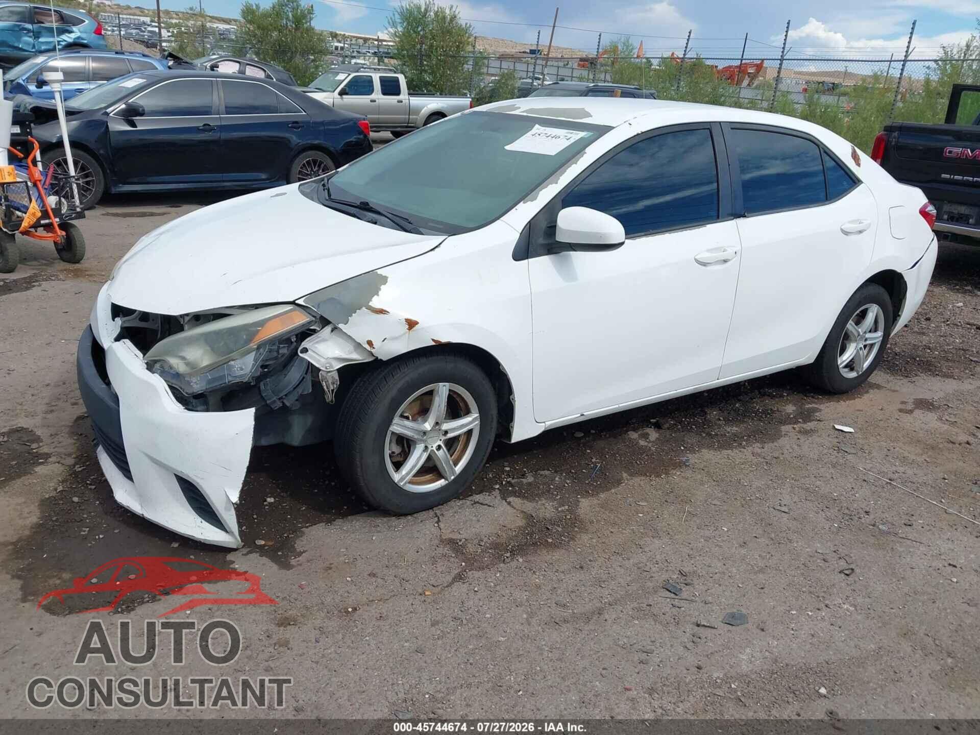 TOYOTA COROLLA 2015 - 5YFBURHE7FP263151