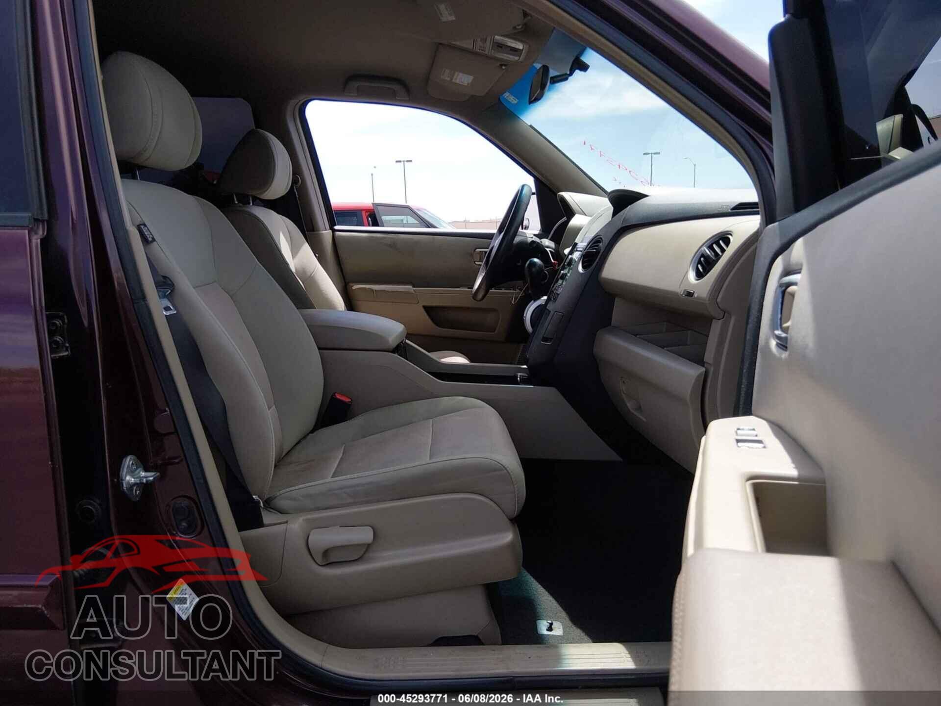 HONDA PILOT 2009 - 5FNYF38409B022248