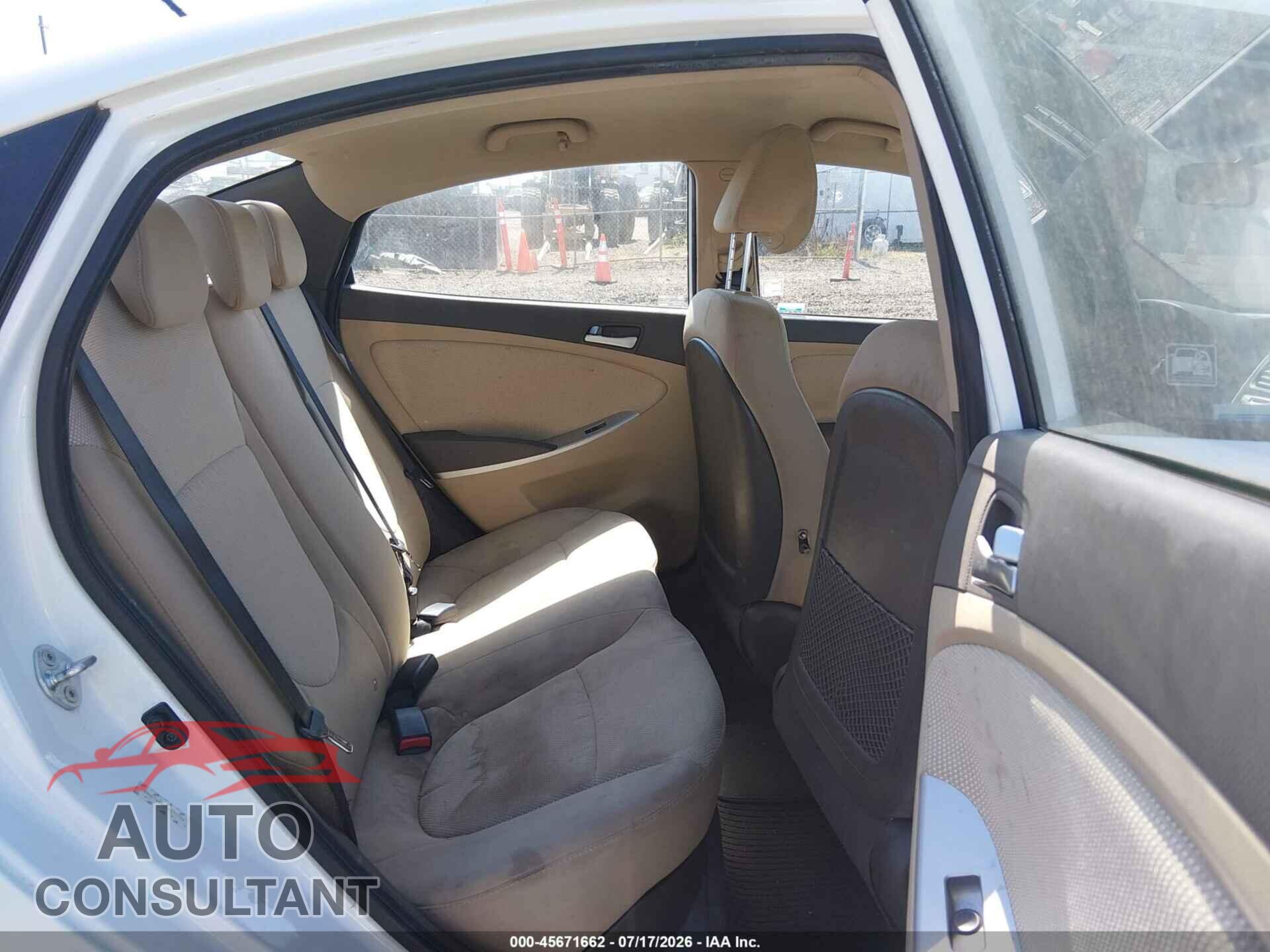 HYUNDAI ACCENT 2013 - KMHCT4AE9DU571759