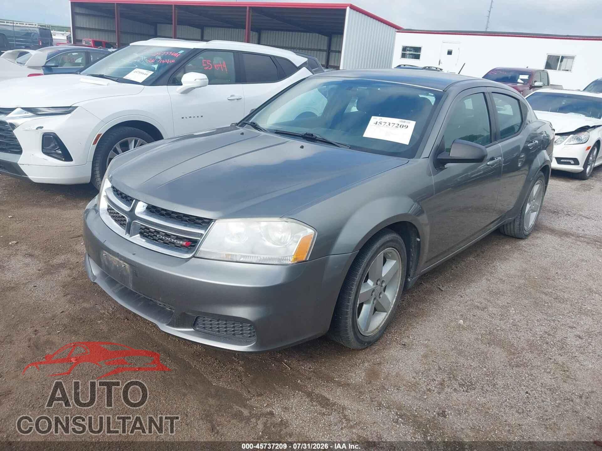 DODGE AVENGER 2013 - 1C3CDZAB5DN563774