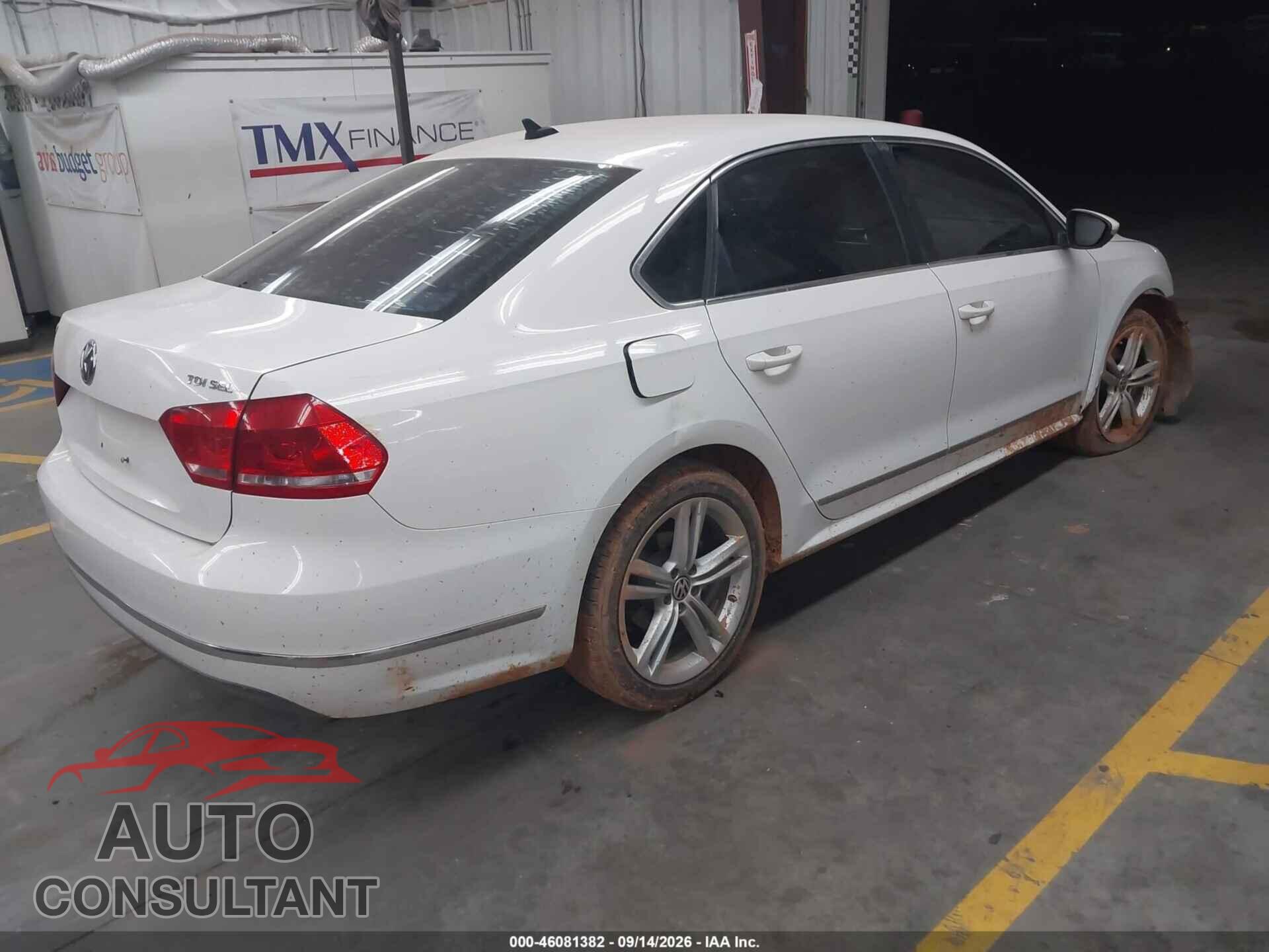 VOLKSWAGEN PASSAT 2012 - 1VWCN7A38CC059930
