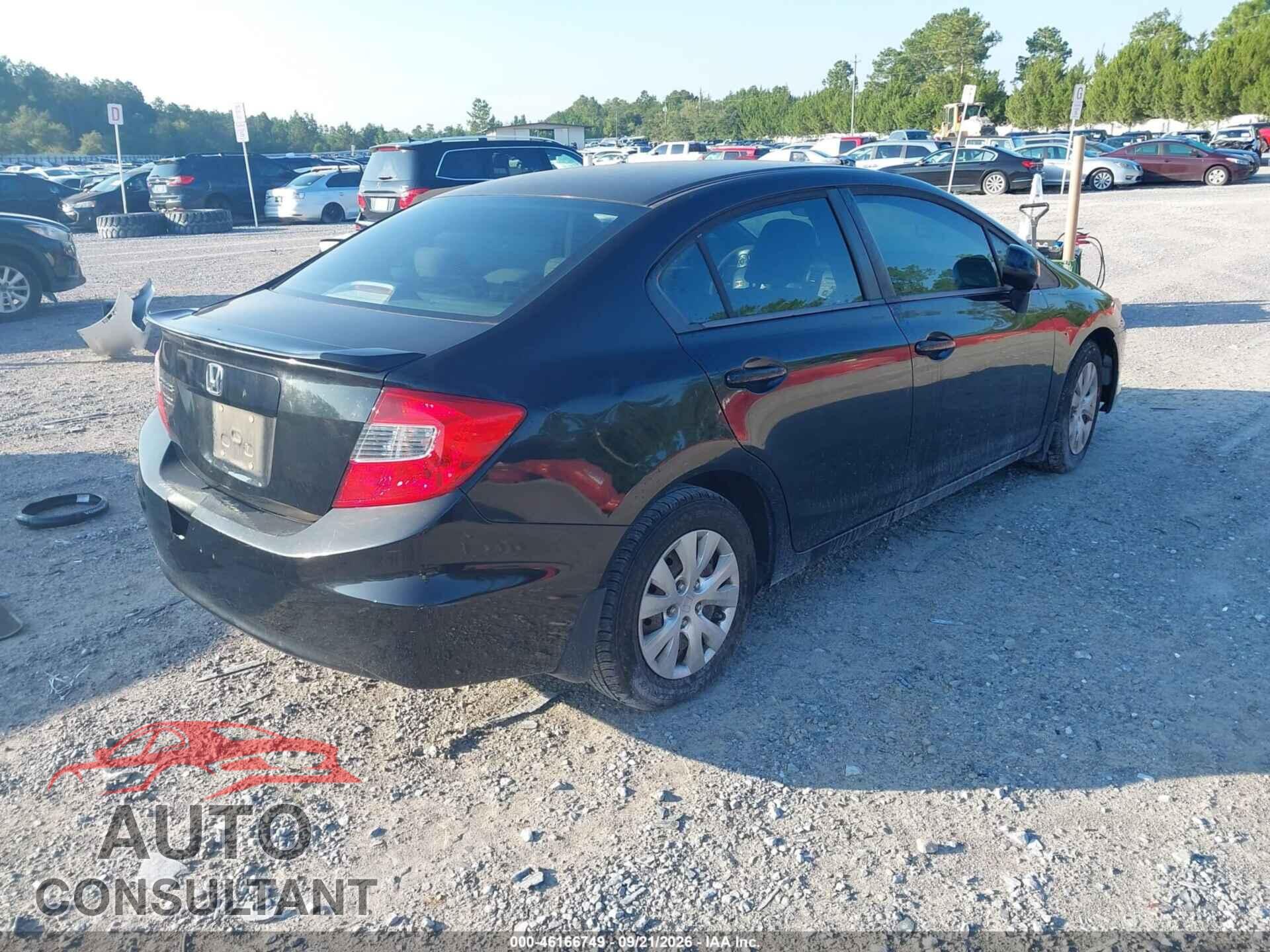 HONDA CIVIC 2012 - 19XFB2F54CE080143