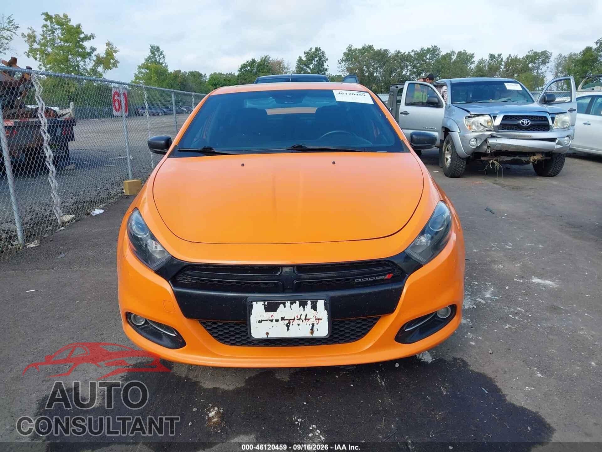 DODGE DART 2014 - 1C3CDFBB0ED824104