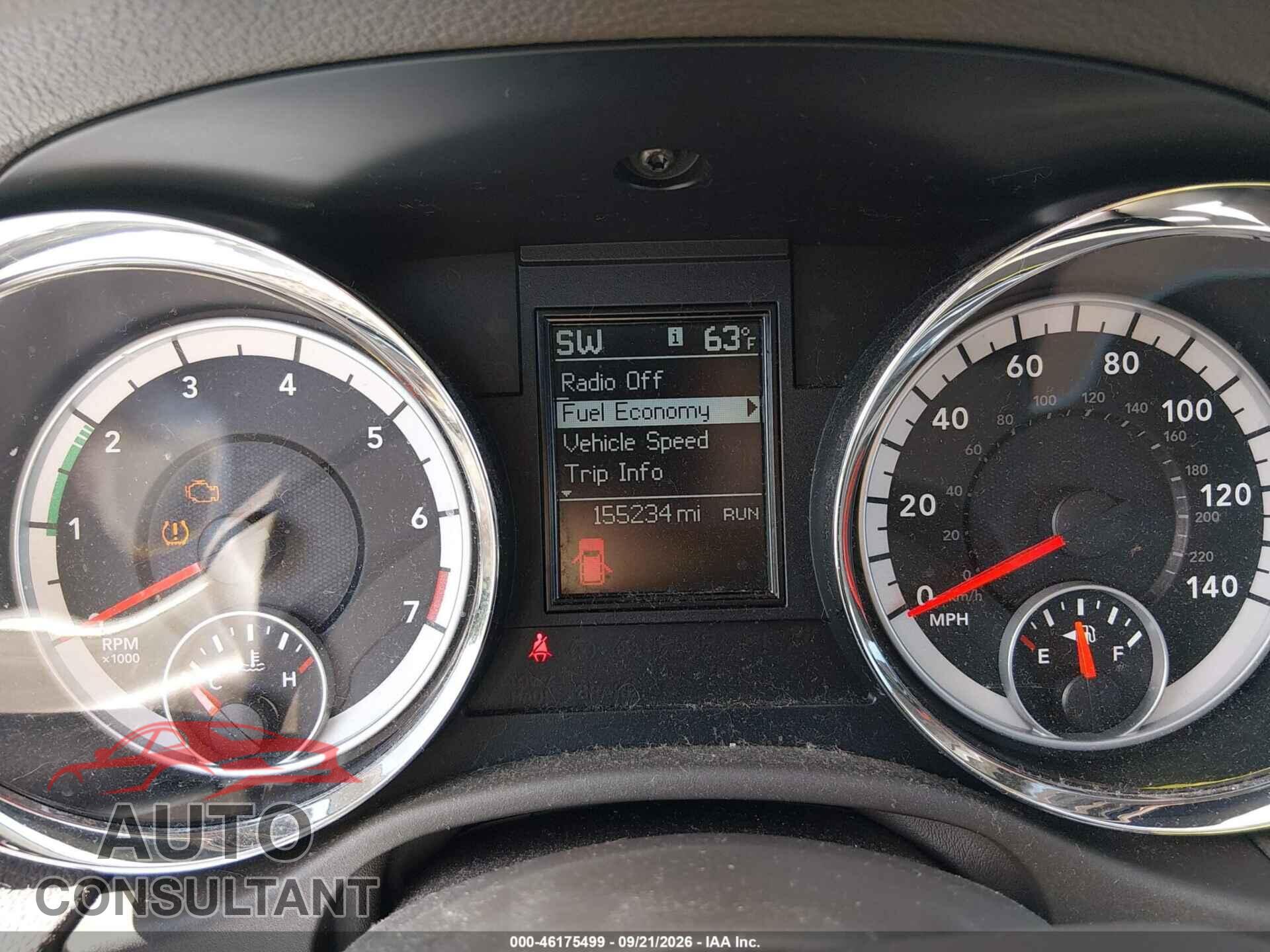 DODGE DURANGO 2012 - 1C4RDJAG2CC110872