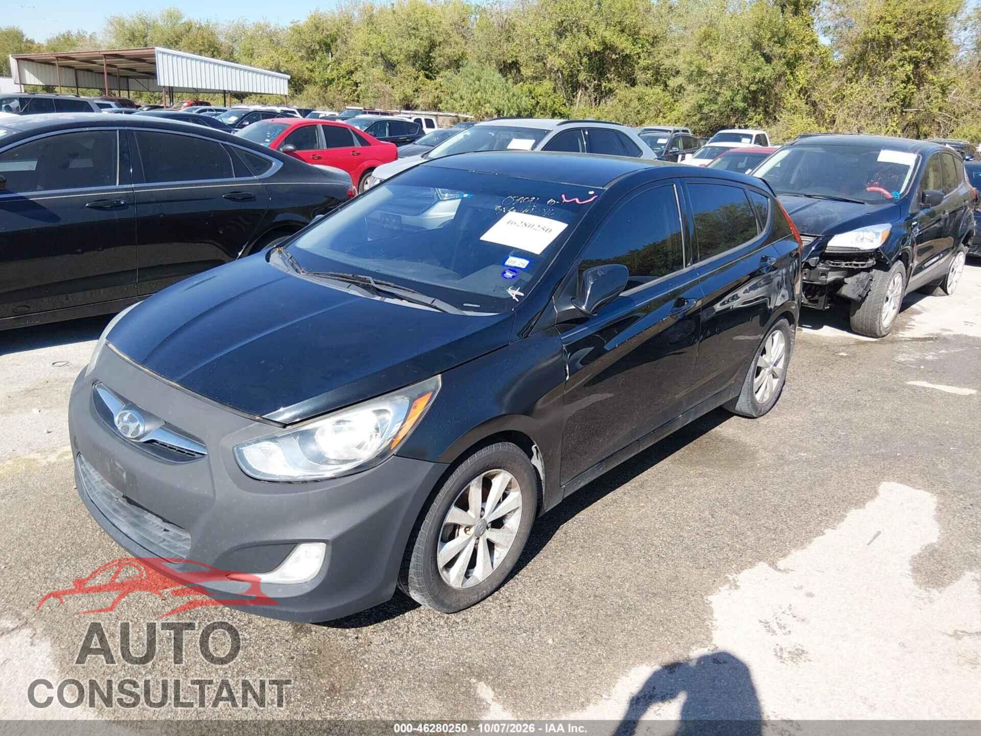 HYUNDAI ACCENT 2012 - KMHCU5AE6CU038091