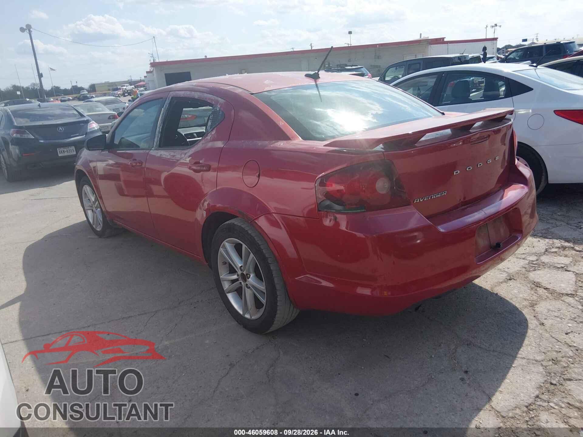 DODGE AVENGER 2012 - 1C3CDZAG6CN314202