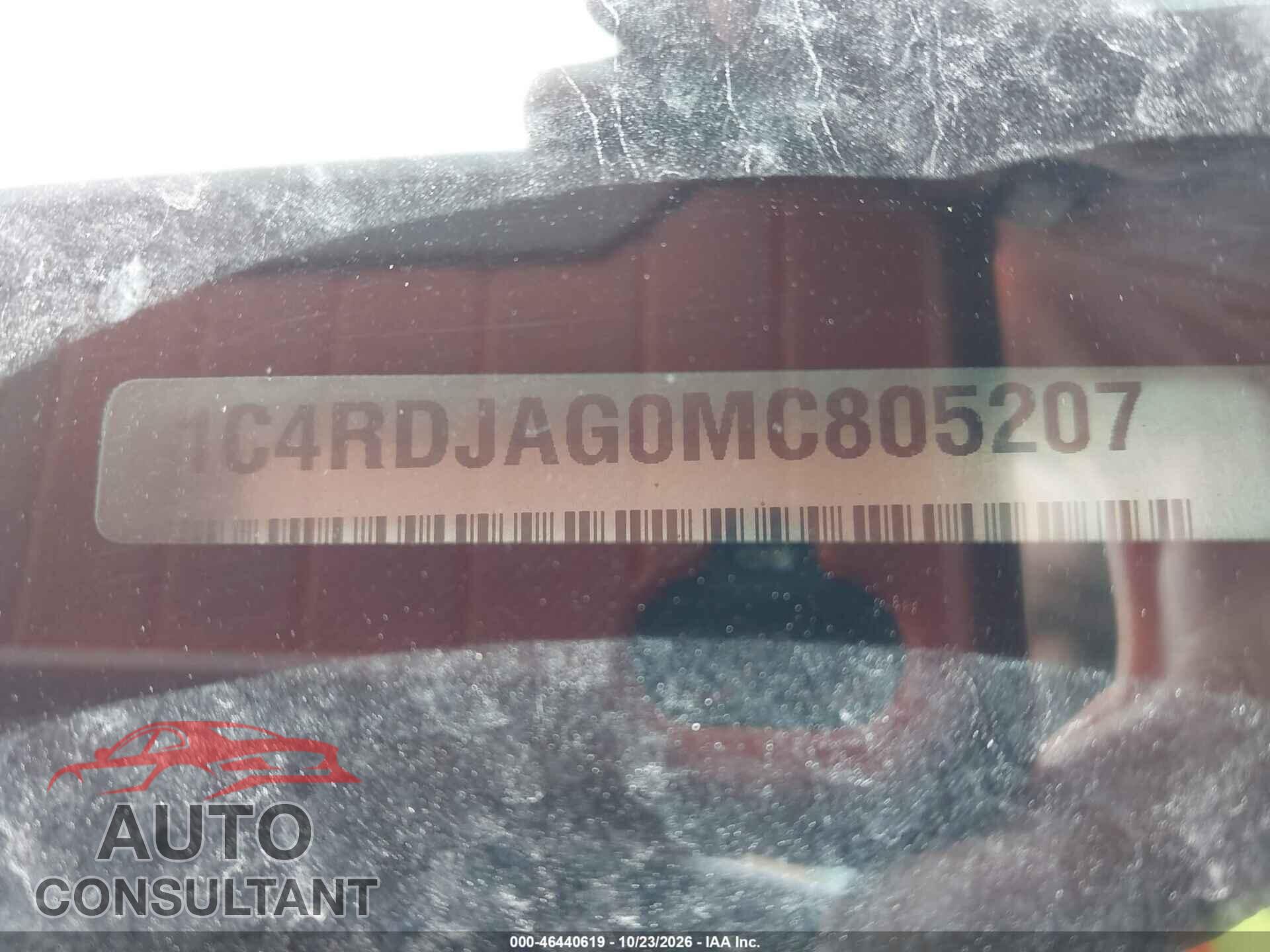 DODGE DURANGO 2021 - 1C4RDJAG0MC805207
