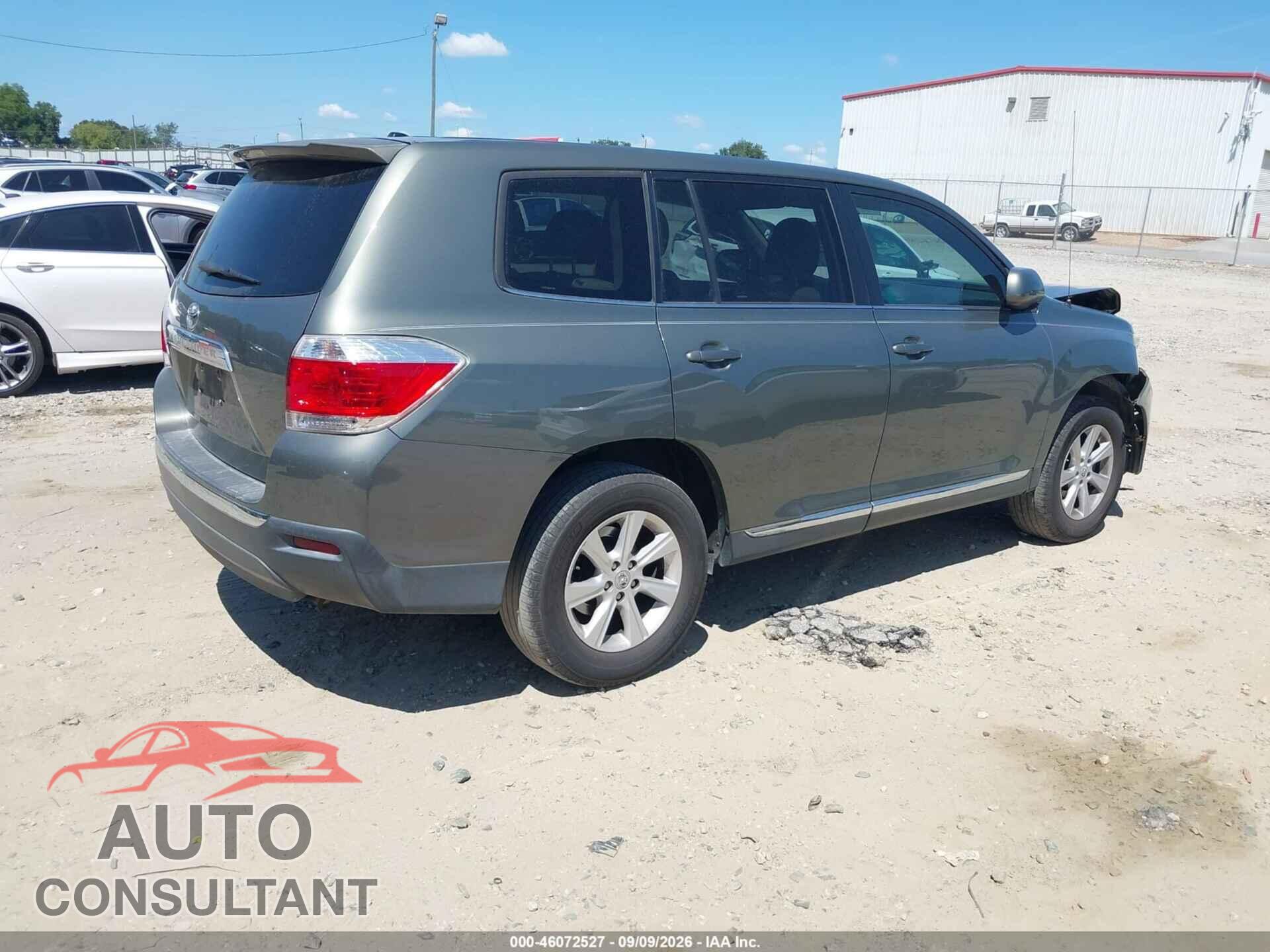 TOYOTA HIGHLANDER 2011 - 5TDZK3EH0BS037700