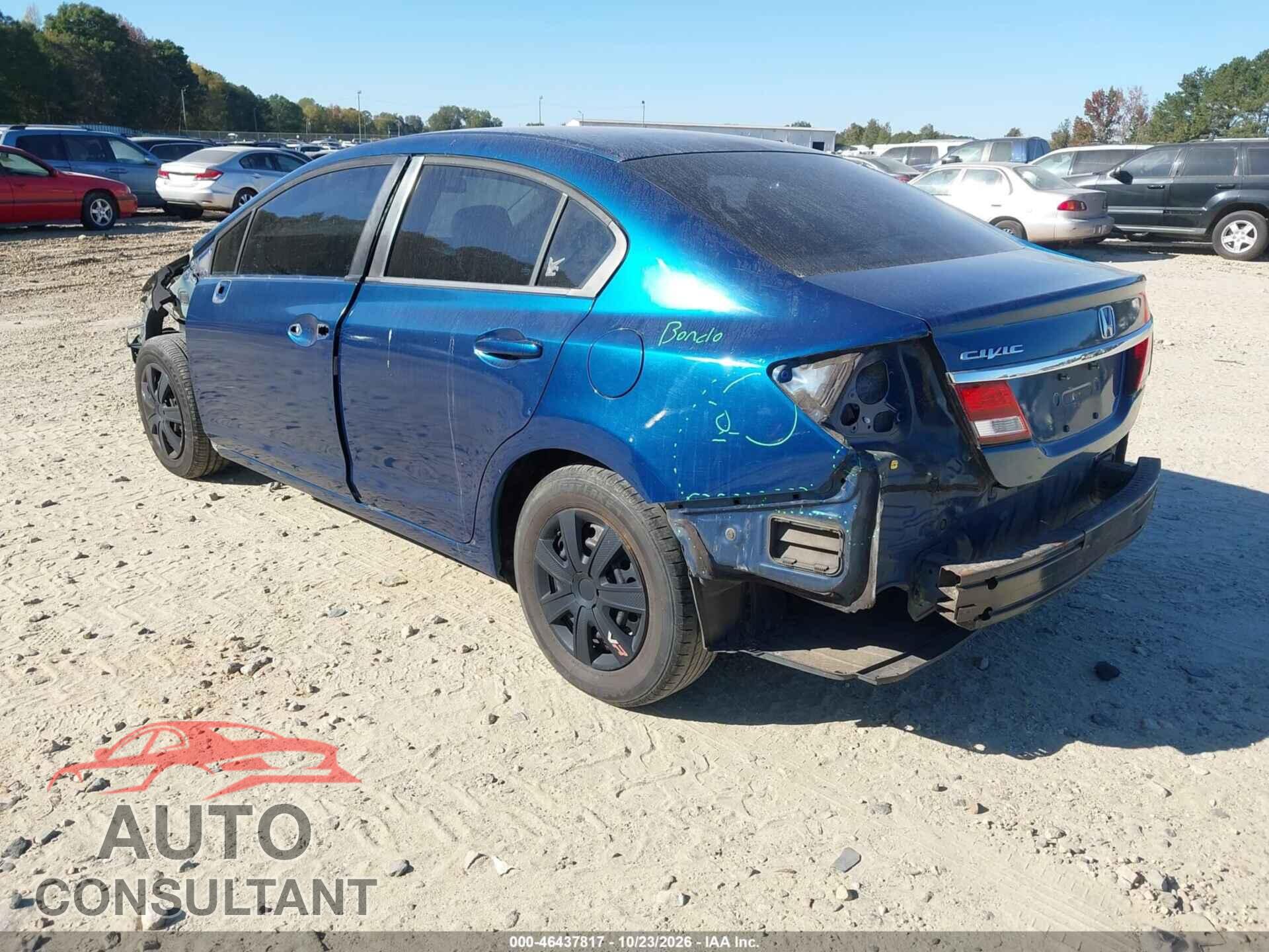 HONDA CIVIC 2013 - 2HGFB2F5XDH509275