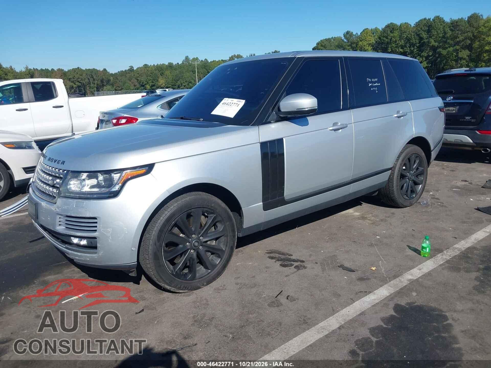 LAND ROVER RANGE ROVER 2017 - SALGS2FV9HA324439