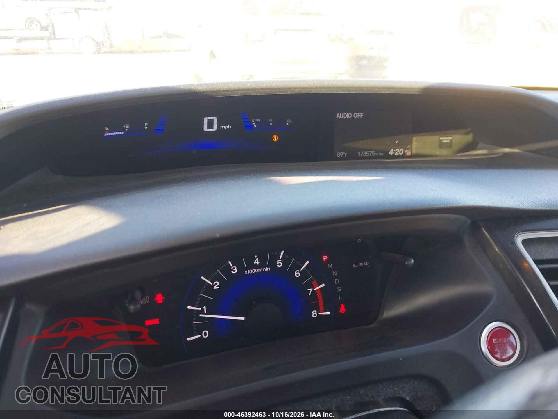 HONDA CIVIC 2014 - 19XFB2F85EE265170