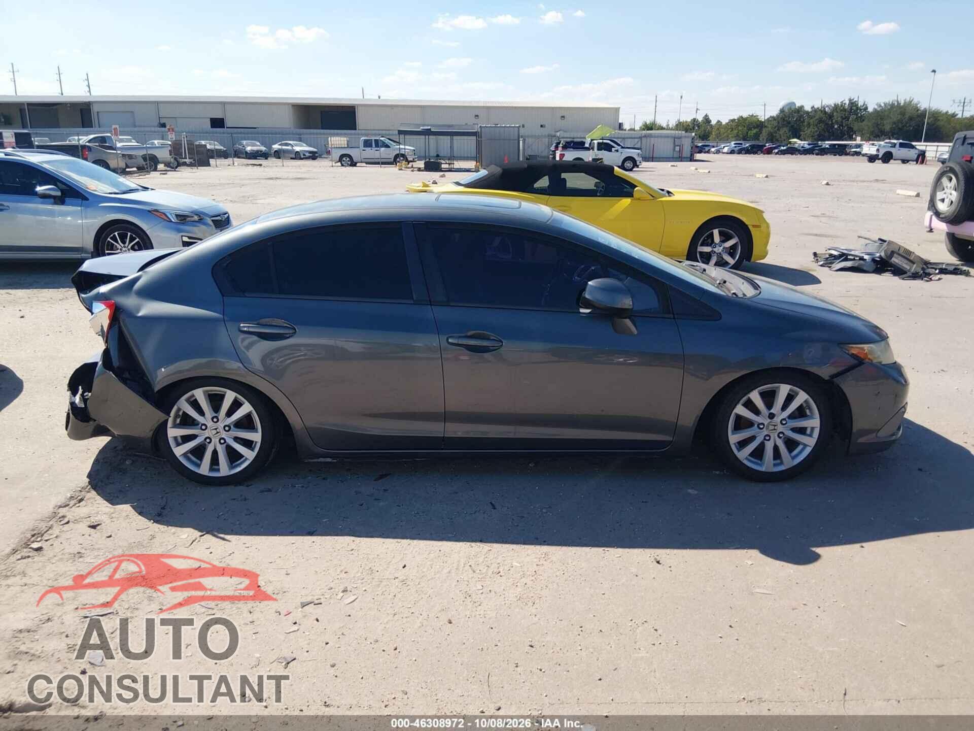 HONDA CIVIC 2012 - 19XFB2F80CE028082