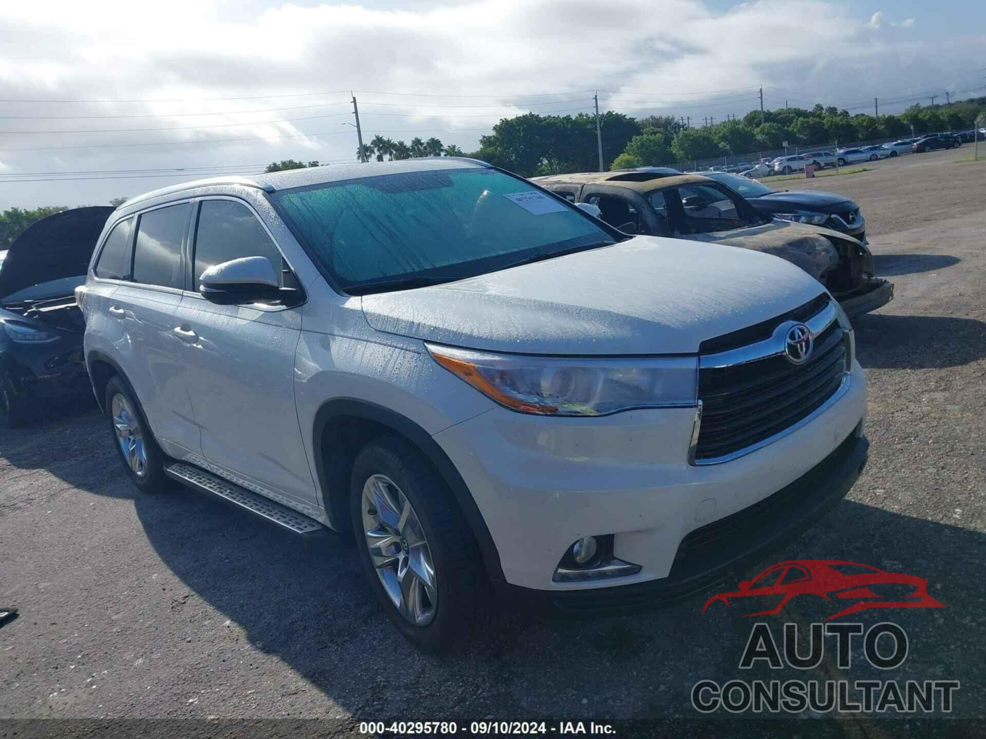 TOYOTA HIGHLANDER 2016 - 5TDYKRFHXGS152308