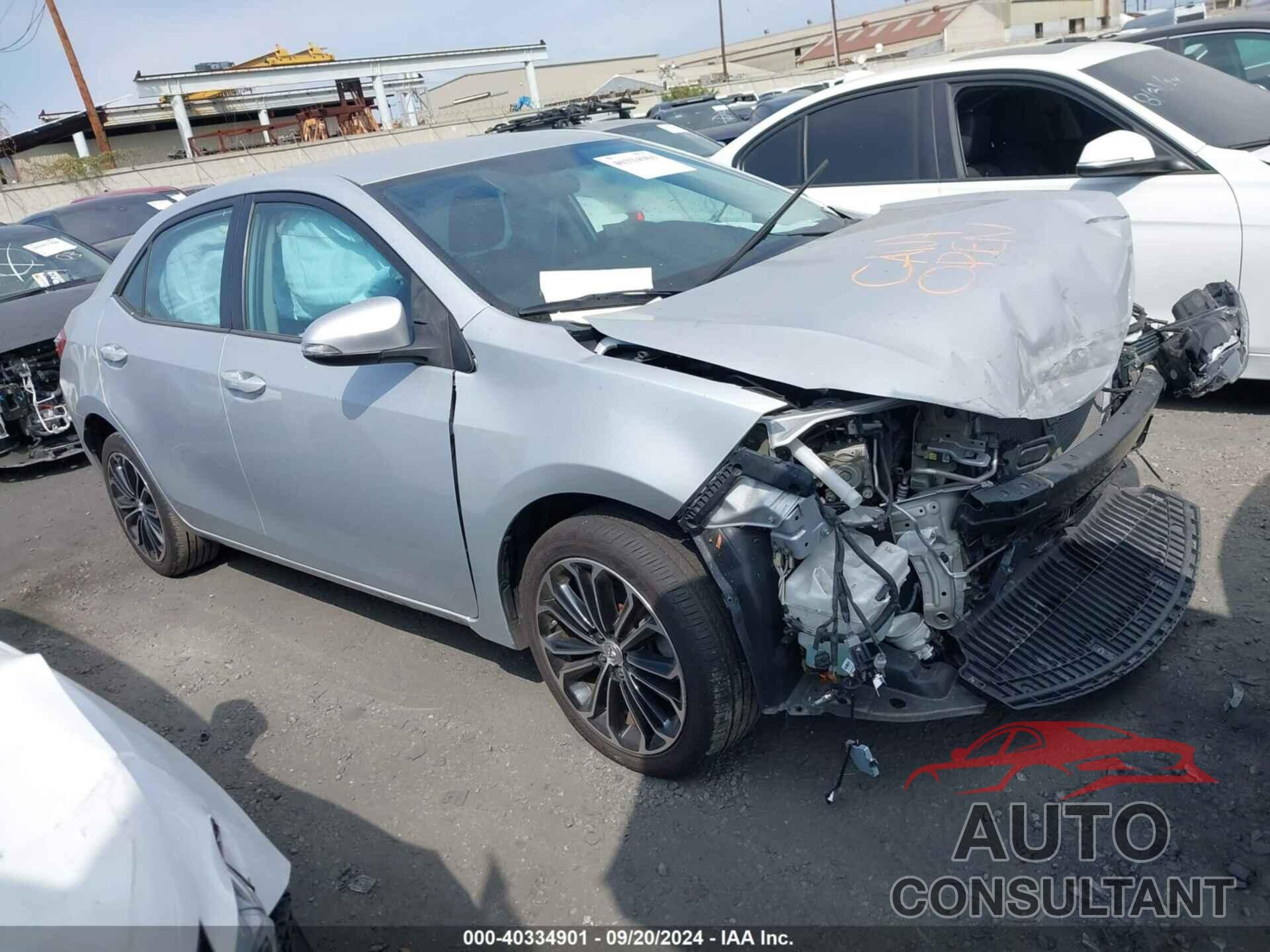 TOYOTA COROLLA 2016 - 5YFBURHE1GP412686