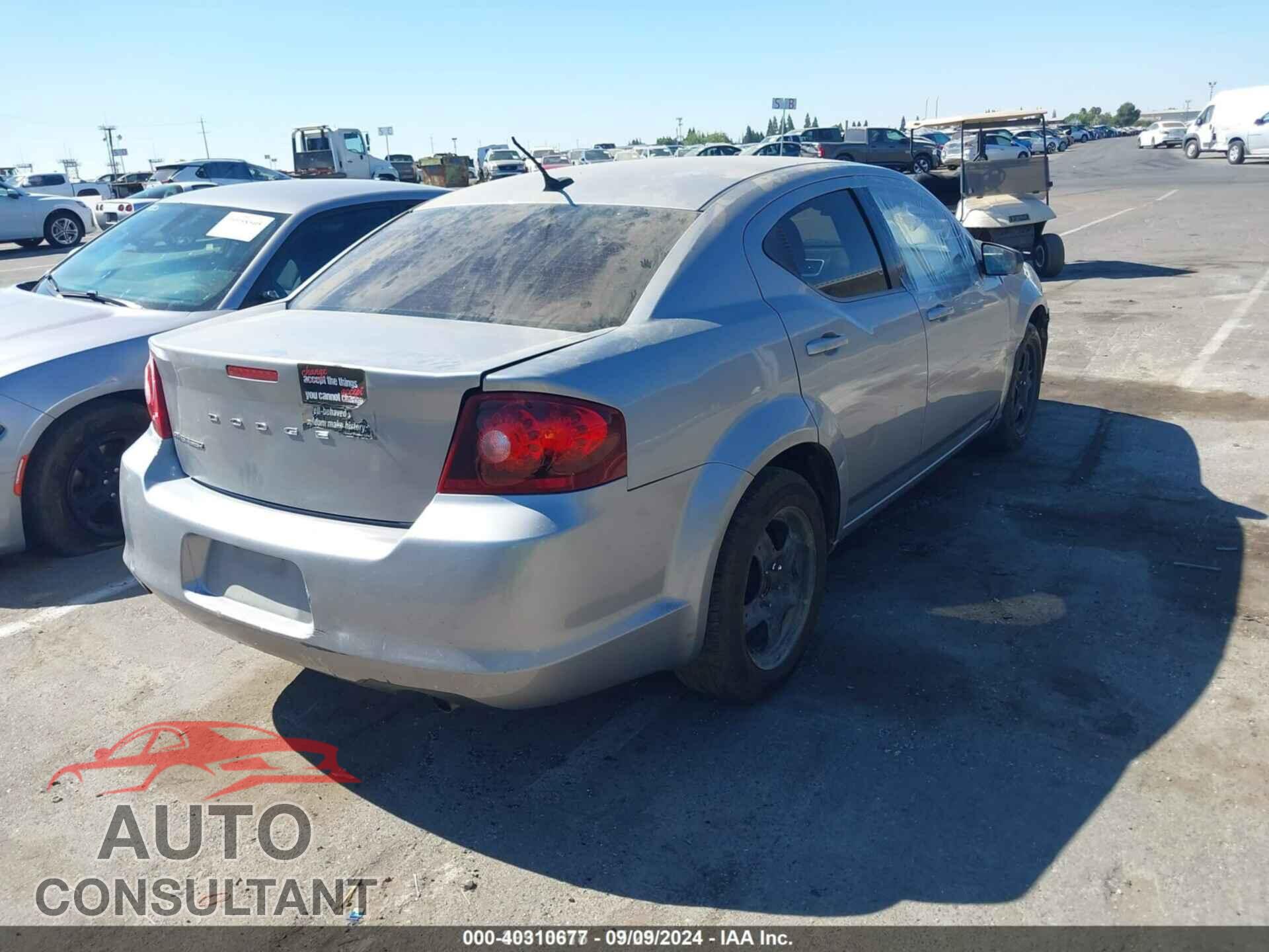 DODGE AVENGER 2013 - 1C3CDZAB0DN535767