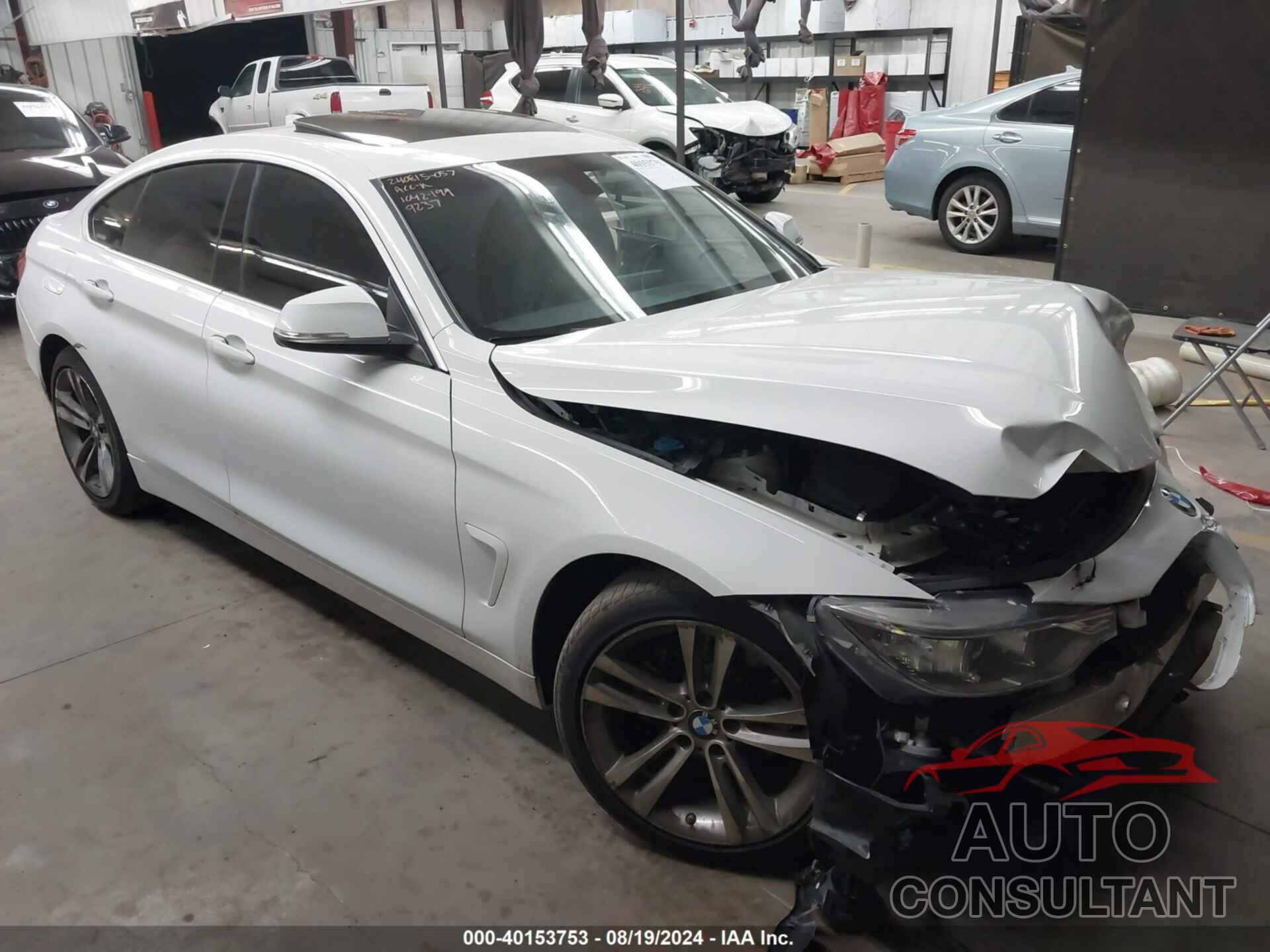 BMW 430I GRAN COUPE 2017 - WBA4F7C38HG789237