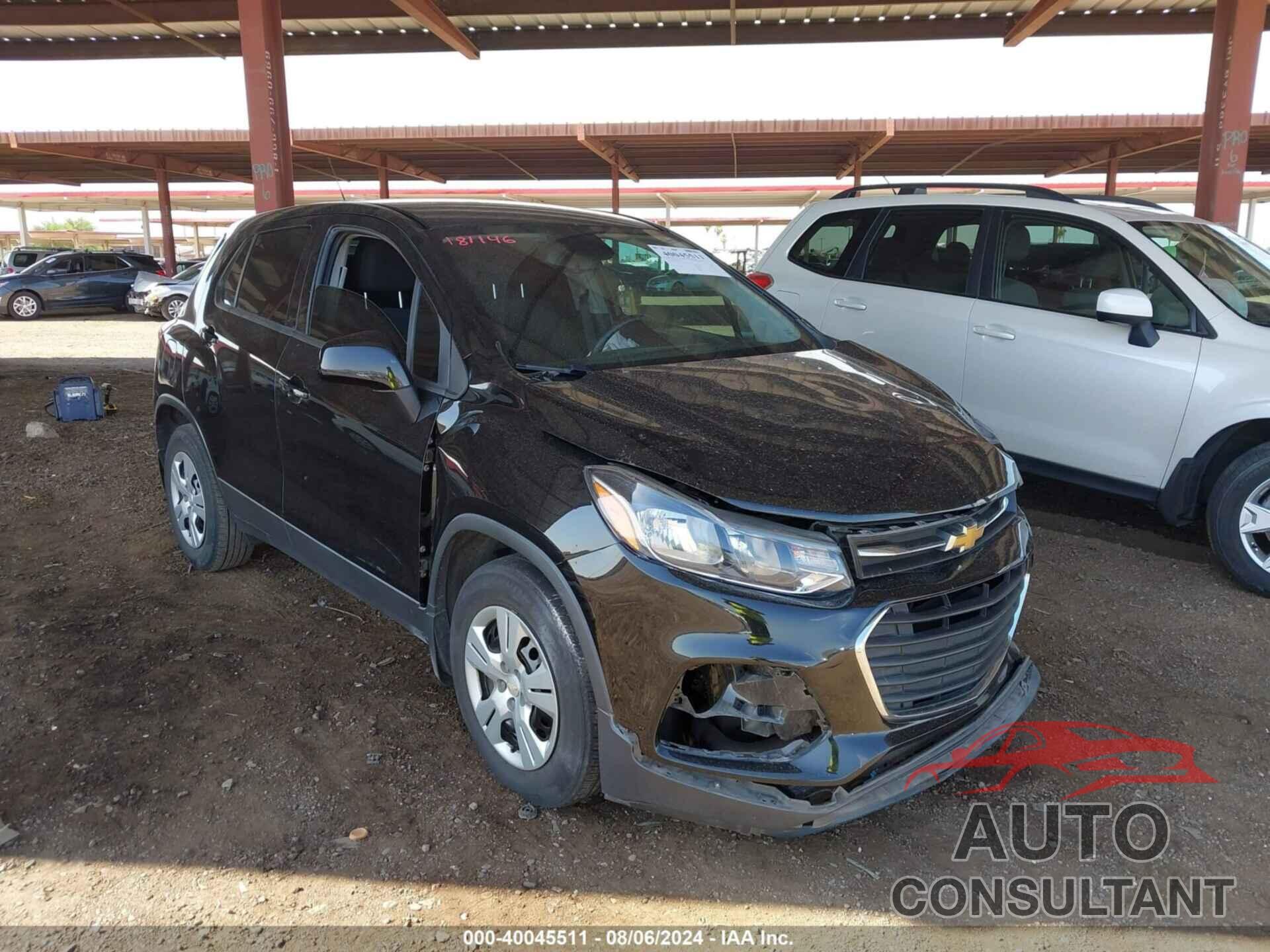 CHEVROLET TRAX 2019 - 3GNCJKSB7KL181146